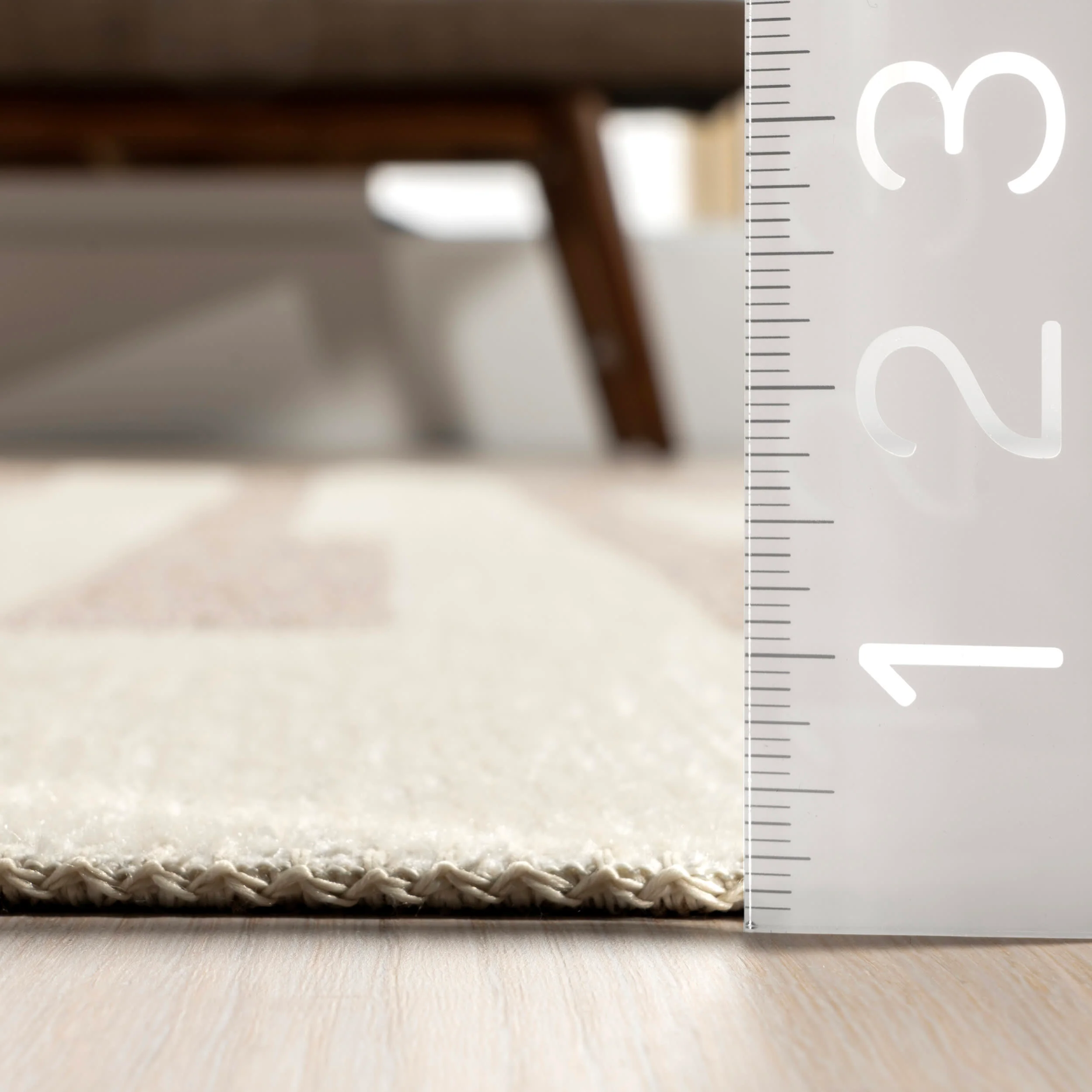 Anneli Geometric Reversible Washable Rug | Beige - Image 6