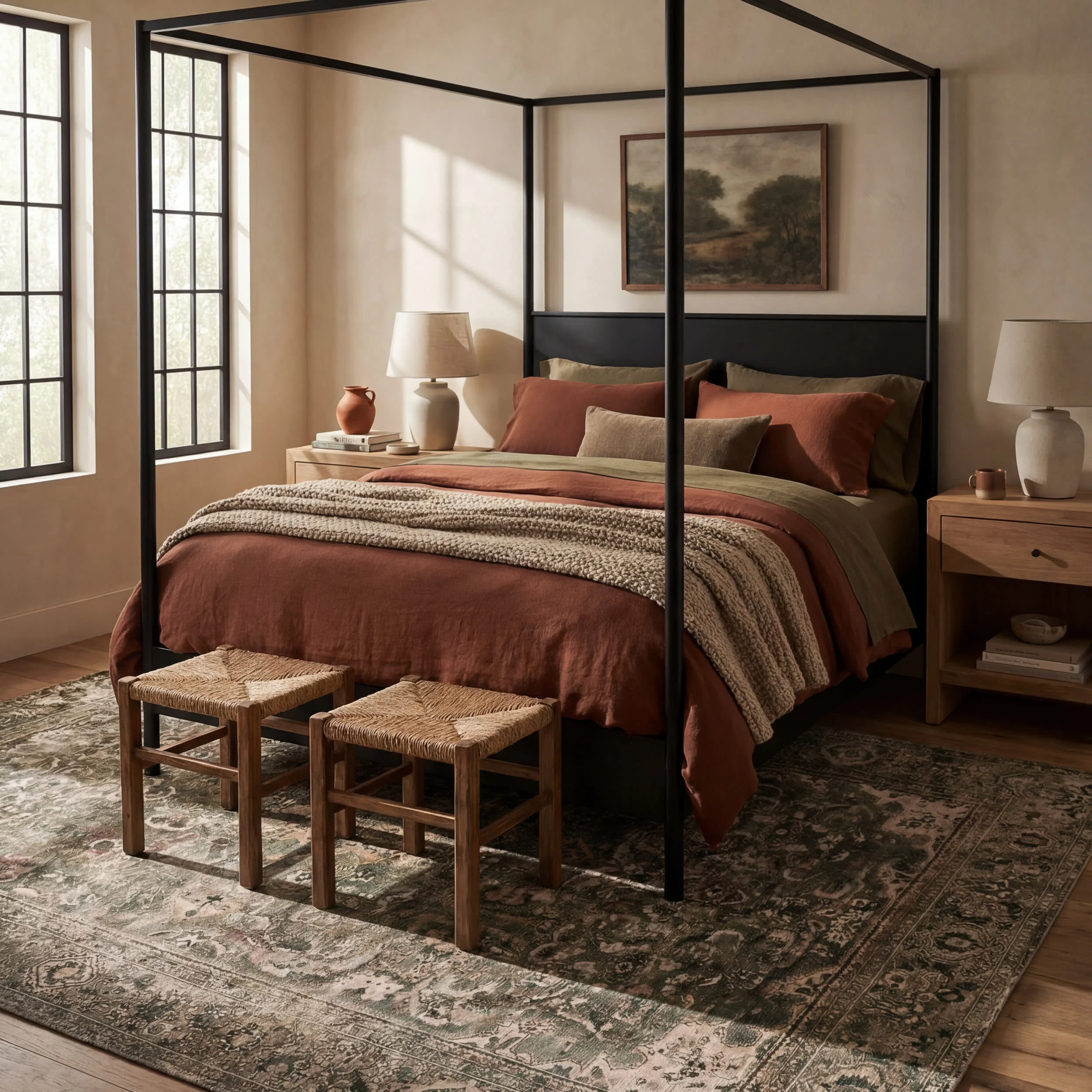Annelore Antiqued Jute-Blend Rug | Sage - Image 9
