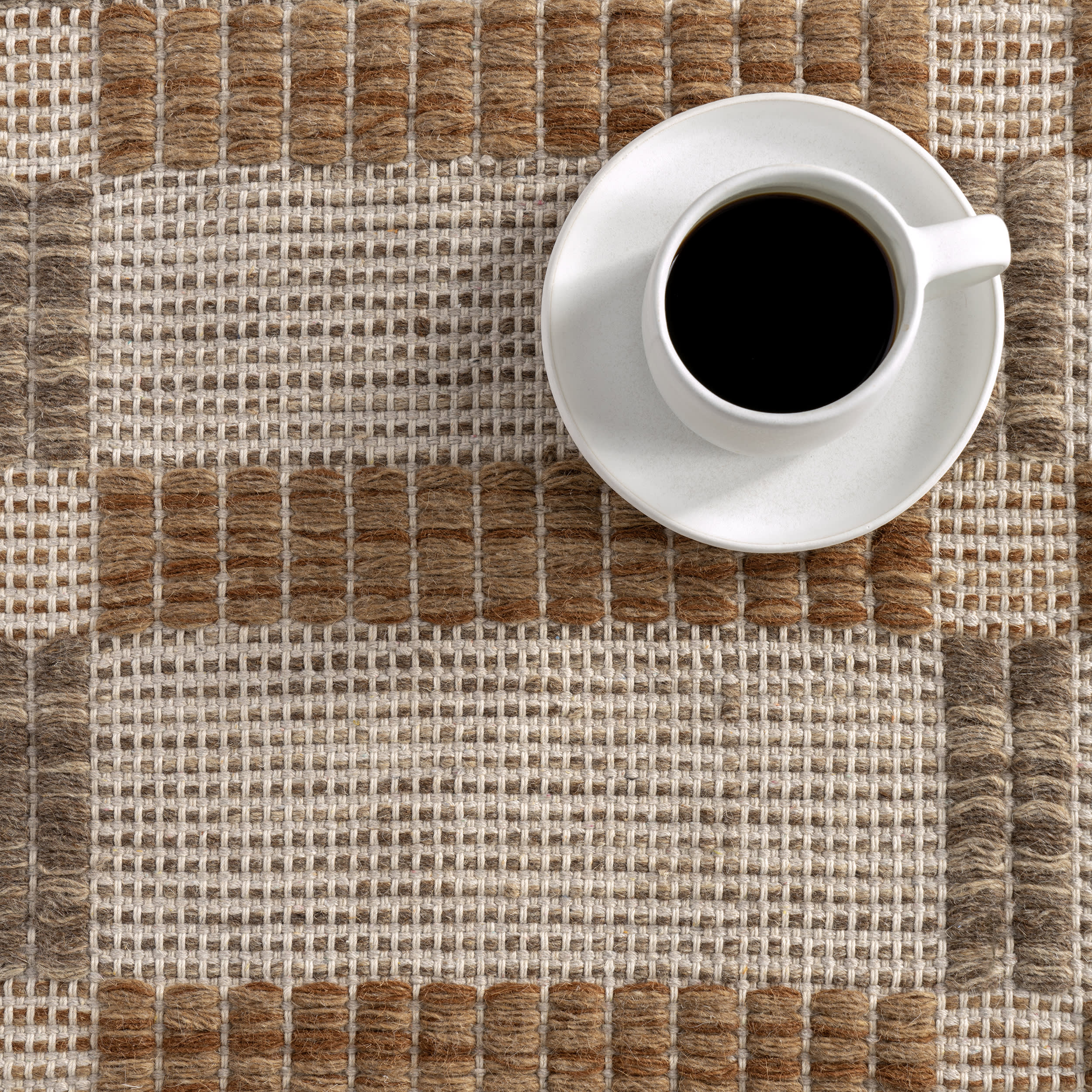 Annie Plaid Wool and Cotton Rug | Ivory - Image 7