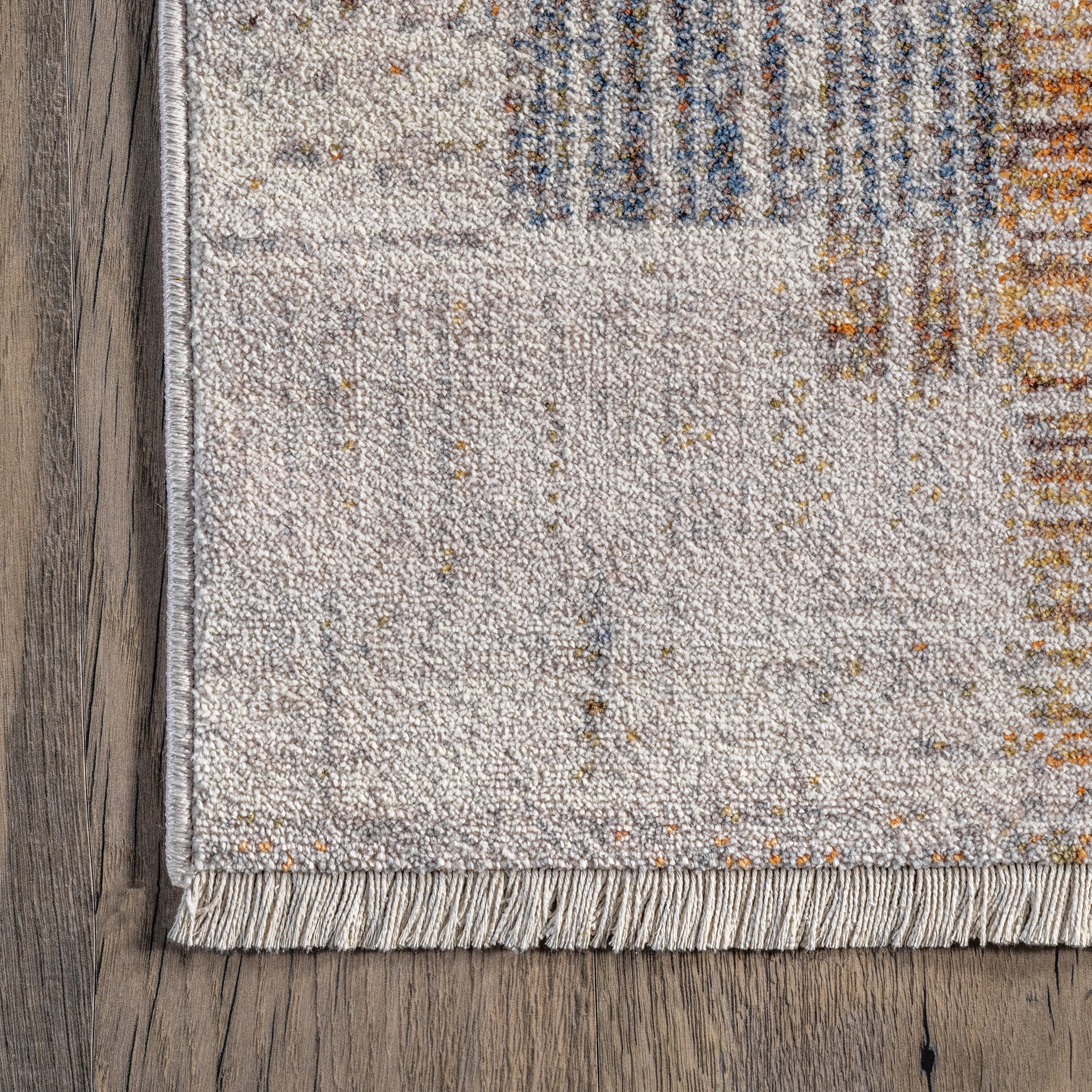 Annika Abstract Checkered Rug | Beige - Image 3
