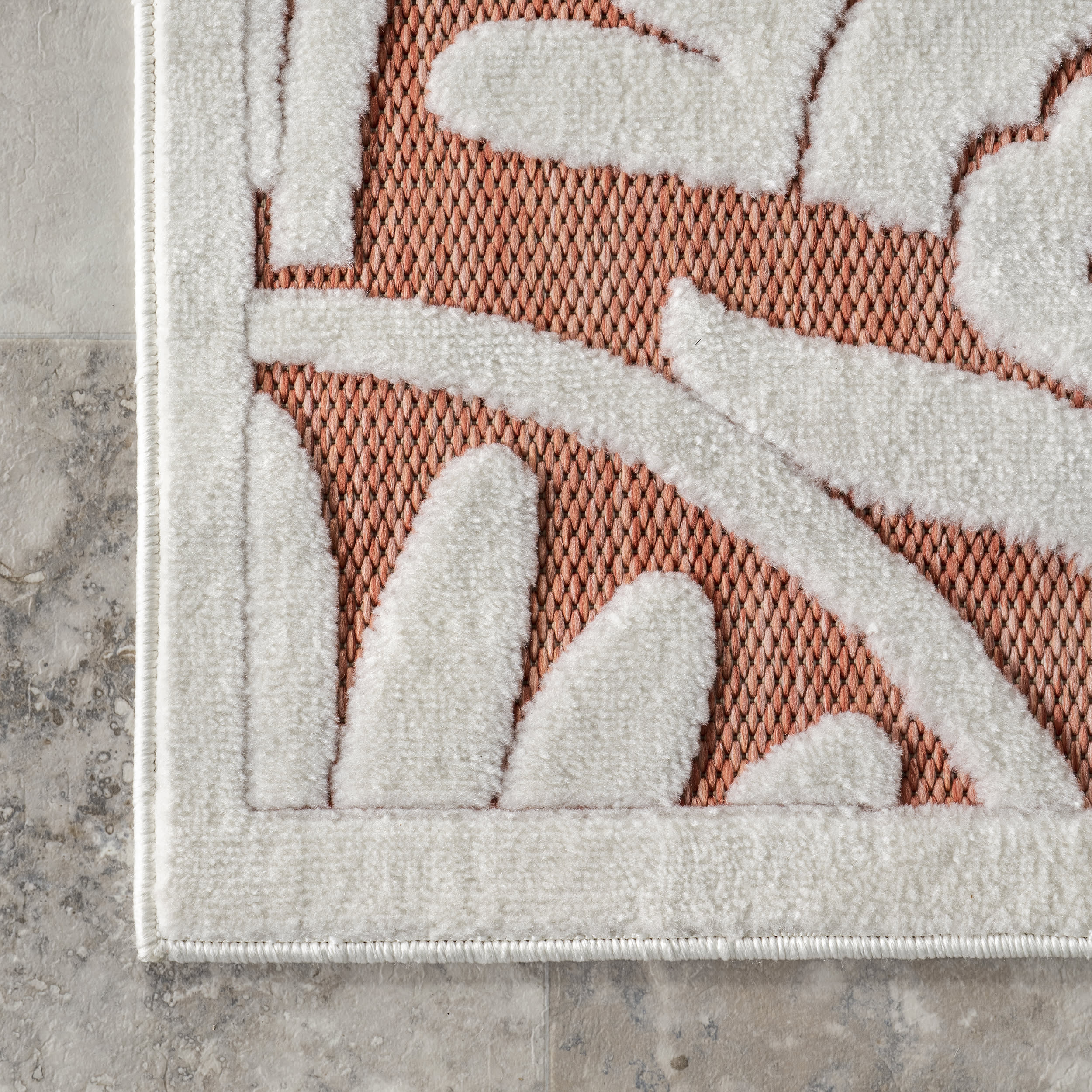 Annis Anthemion Indoor/Outdoor Rug | Brick - Image 3