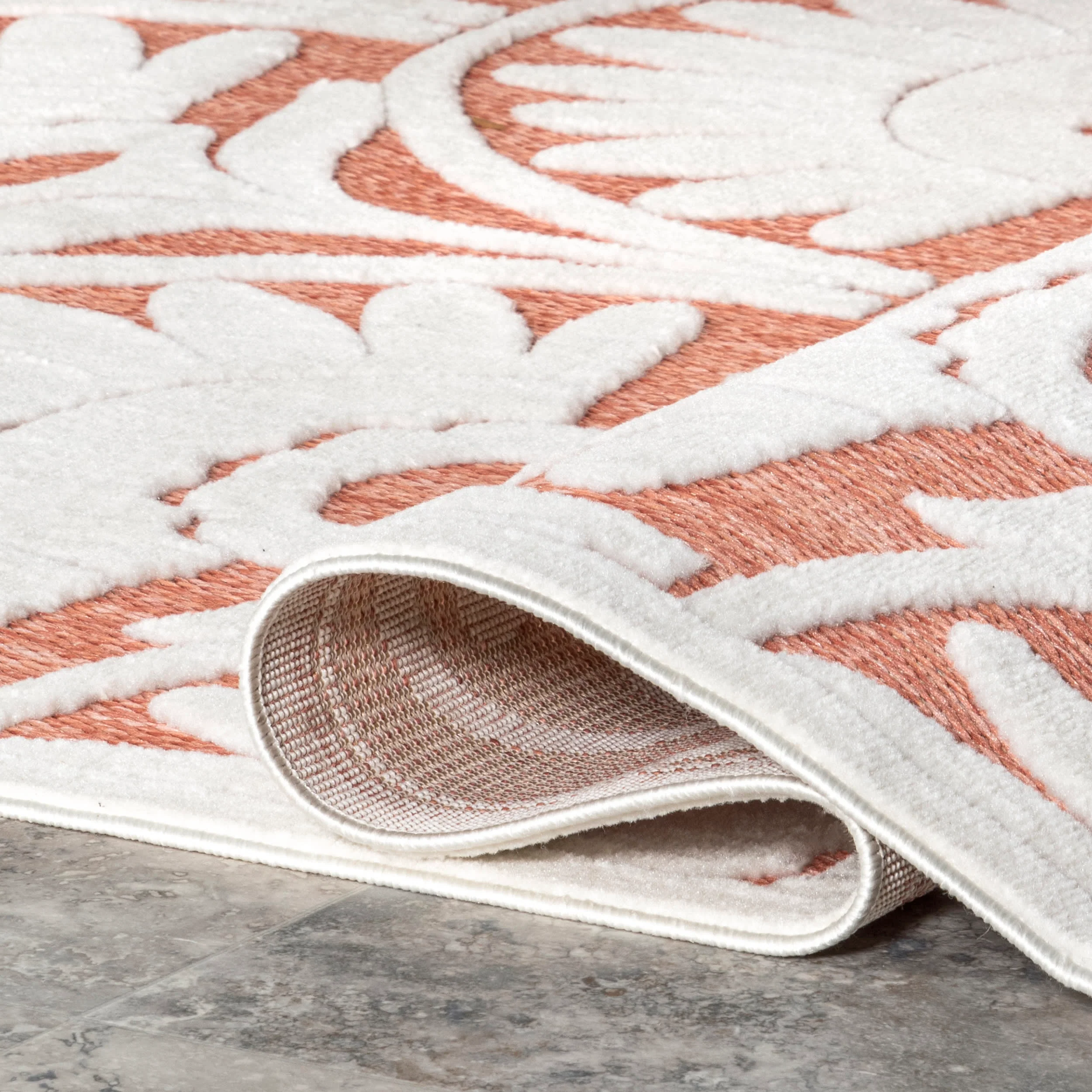 Annis Anthemion Indoor/Outdoor Rug | Brick - Image 9