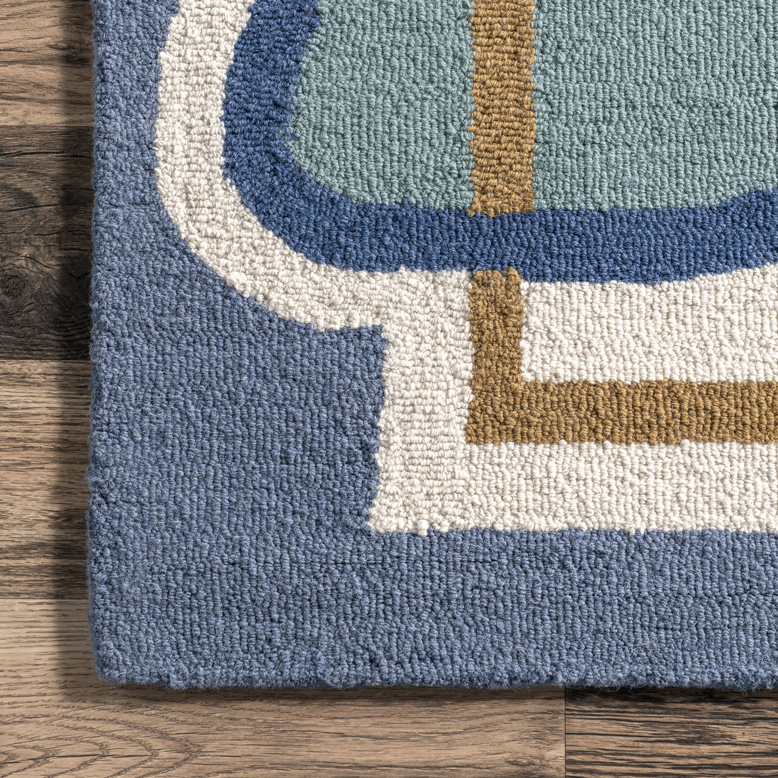 Annslee Abstract Doodling Rug | Blue - Image 3