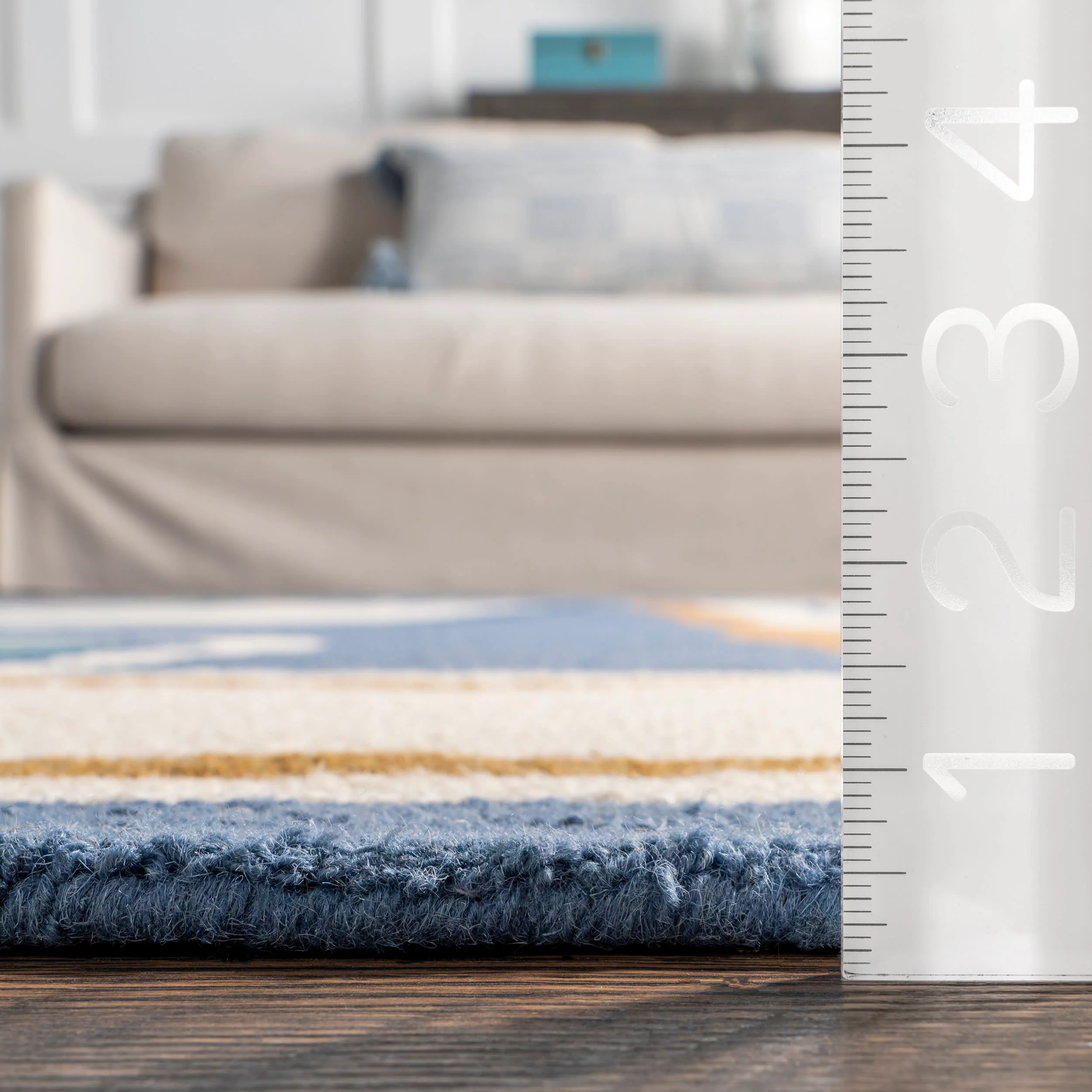 Annslee Abstract Doodling Rug | Blue - Image 5