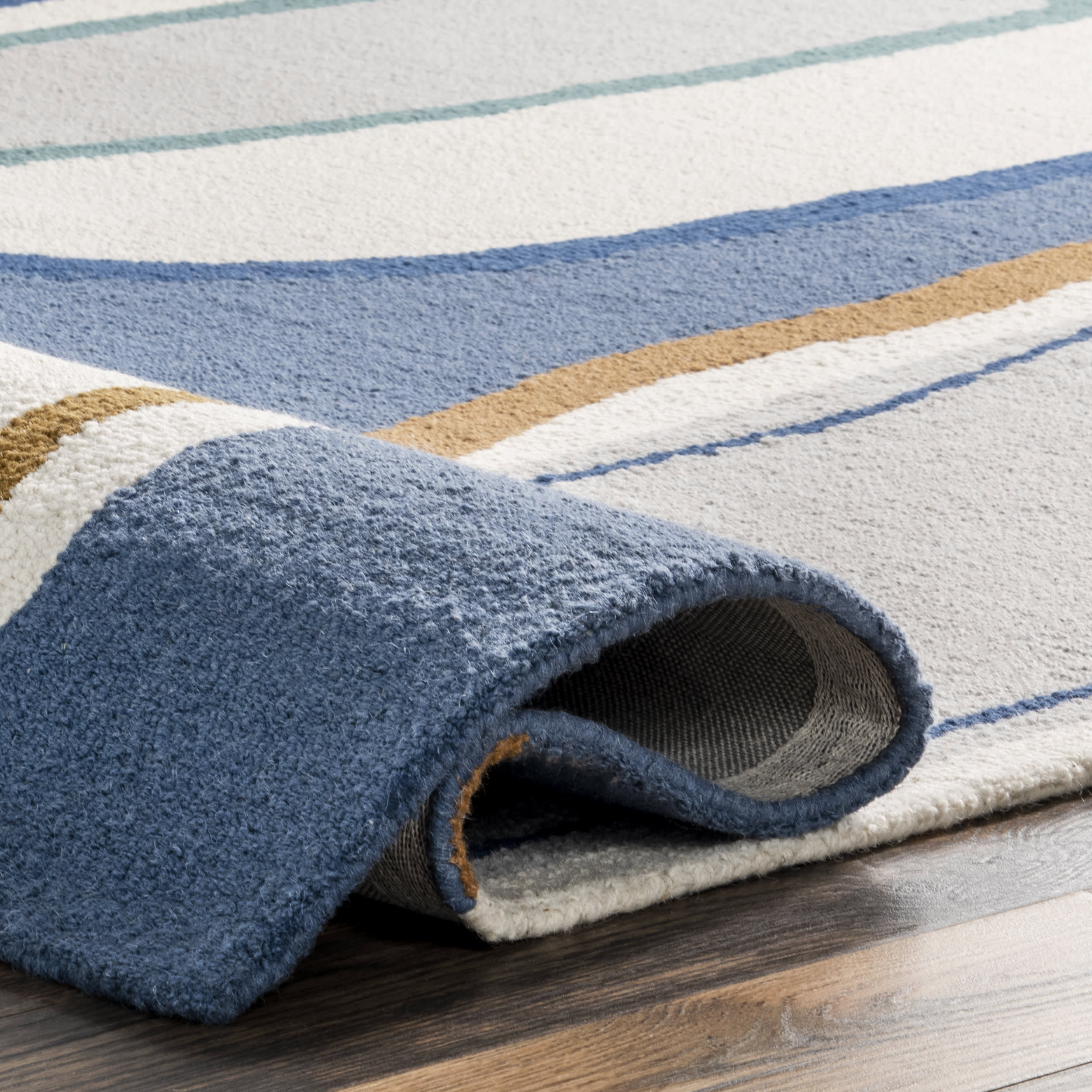Annslee Abstract Doodling Rug | Blue - Image 8