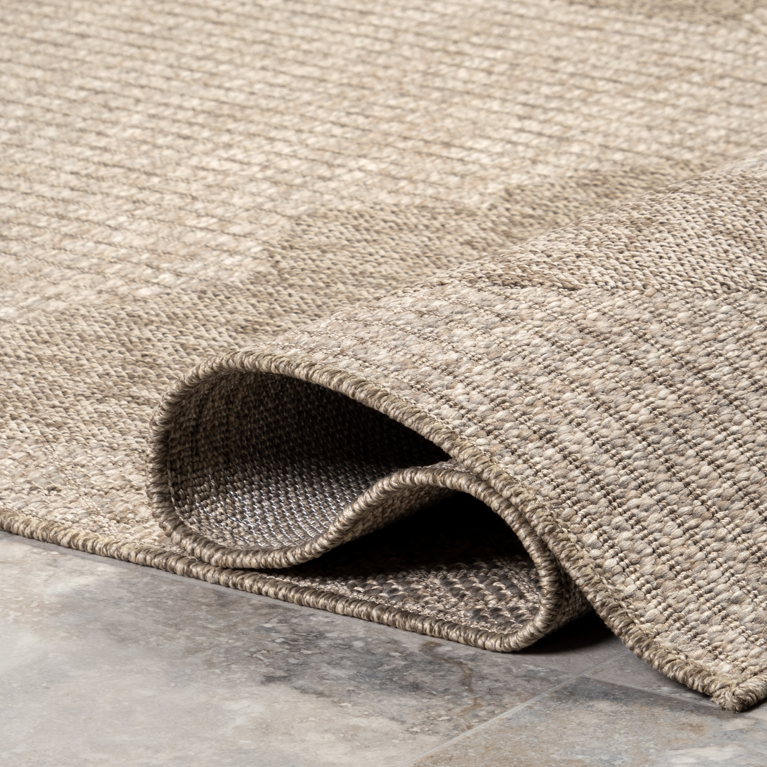 Ansley Abstract Collage Indoor/Outdoor Rug | Tan - Image 8