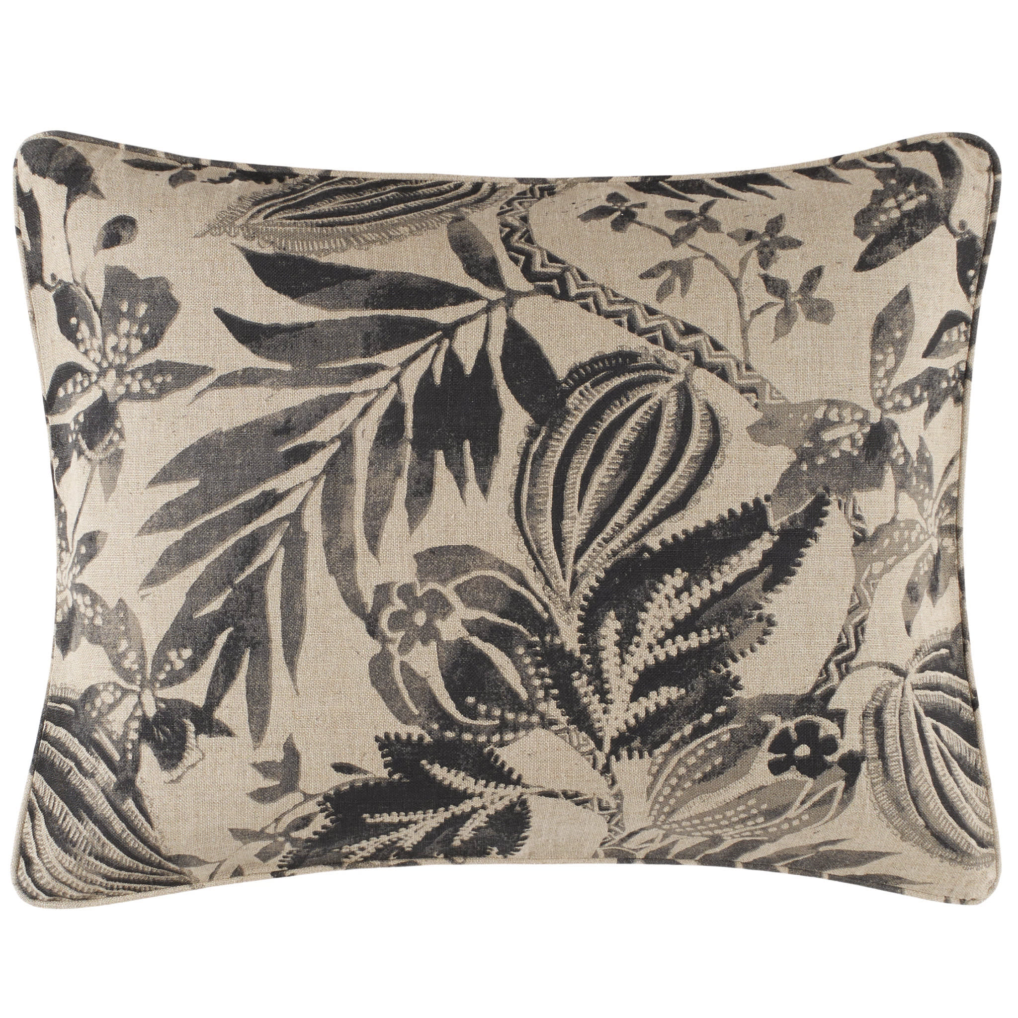 Antigua Linen Sham | Black - Image 2
