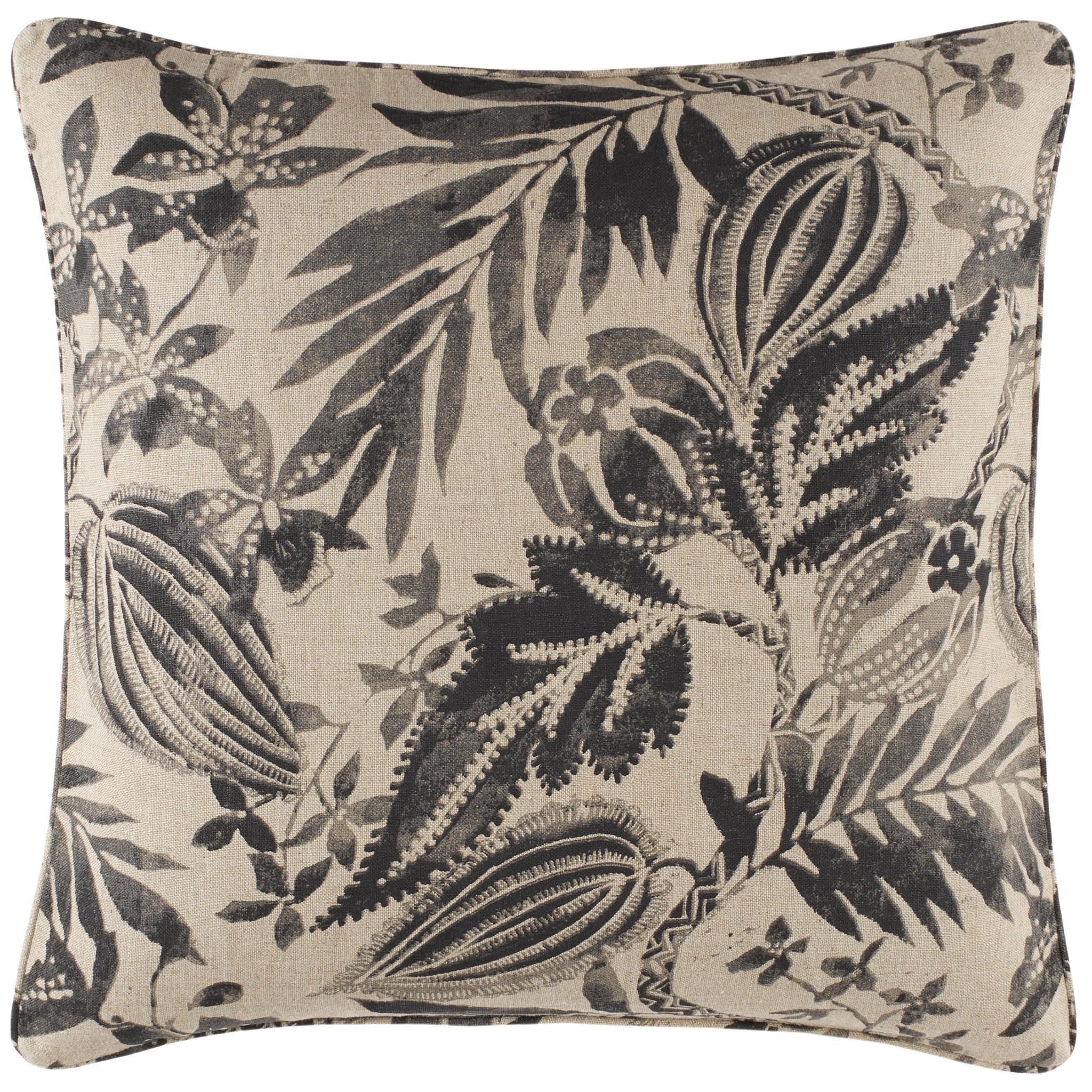 Antigua Linen Sham | Black - Image 4