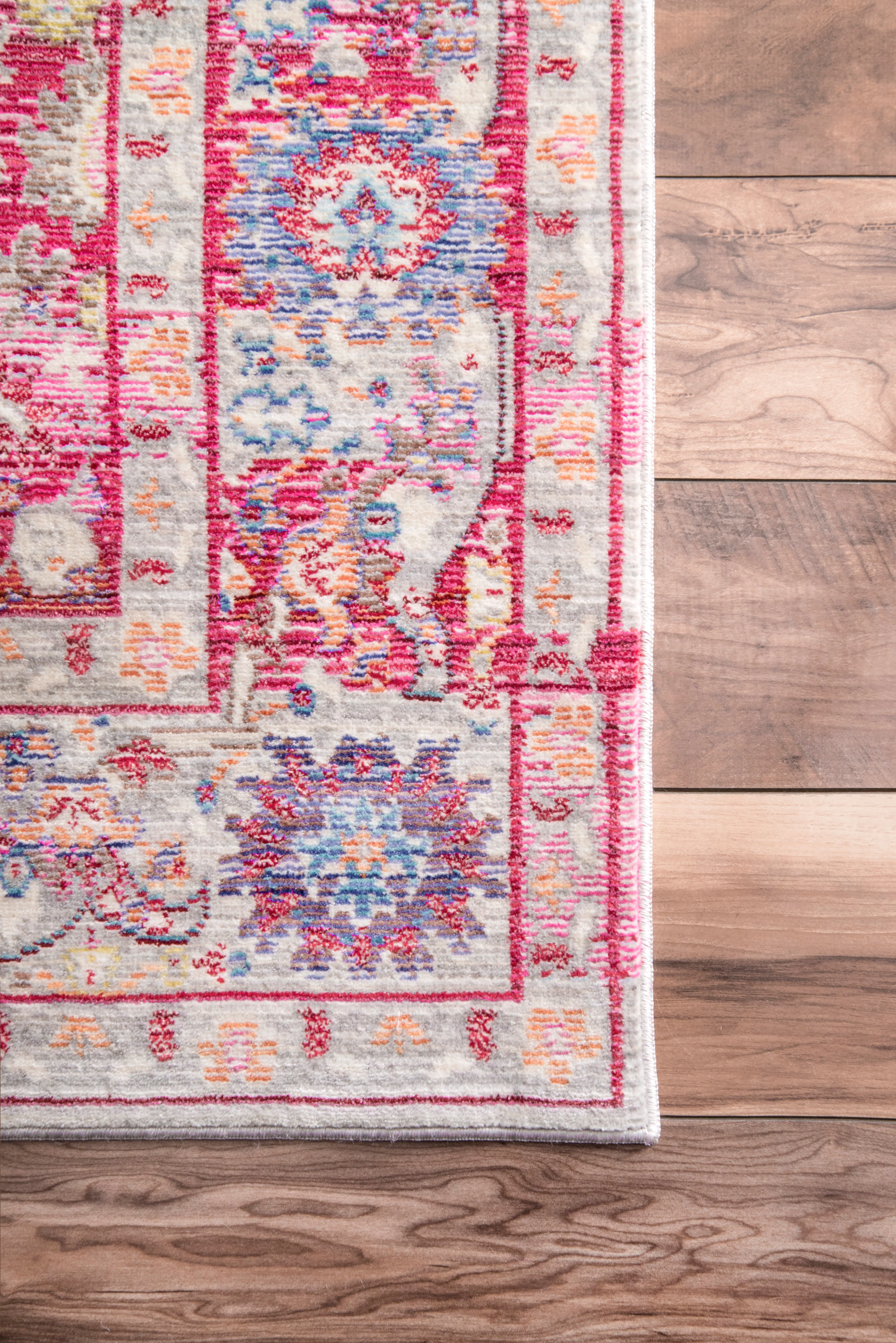 Antique Brick Medallion Rug | Red - Image 3