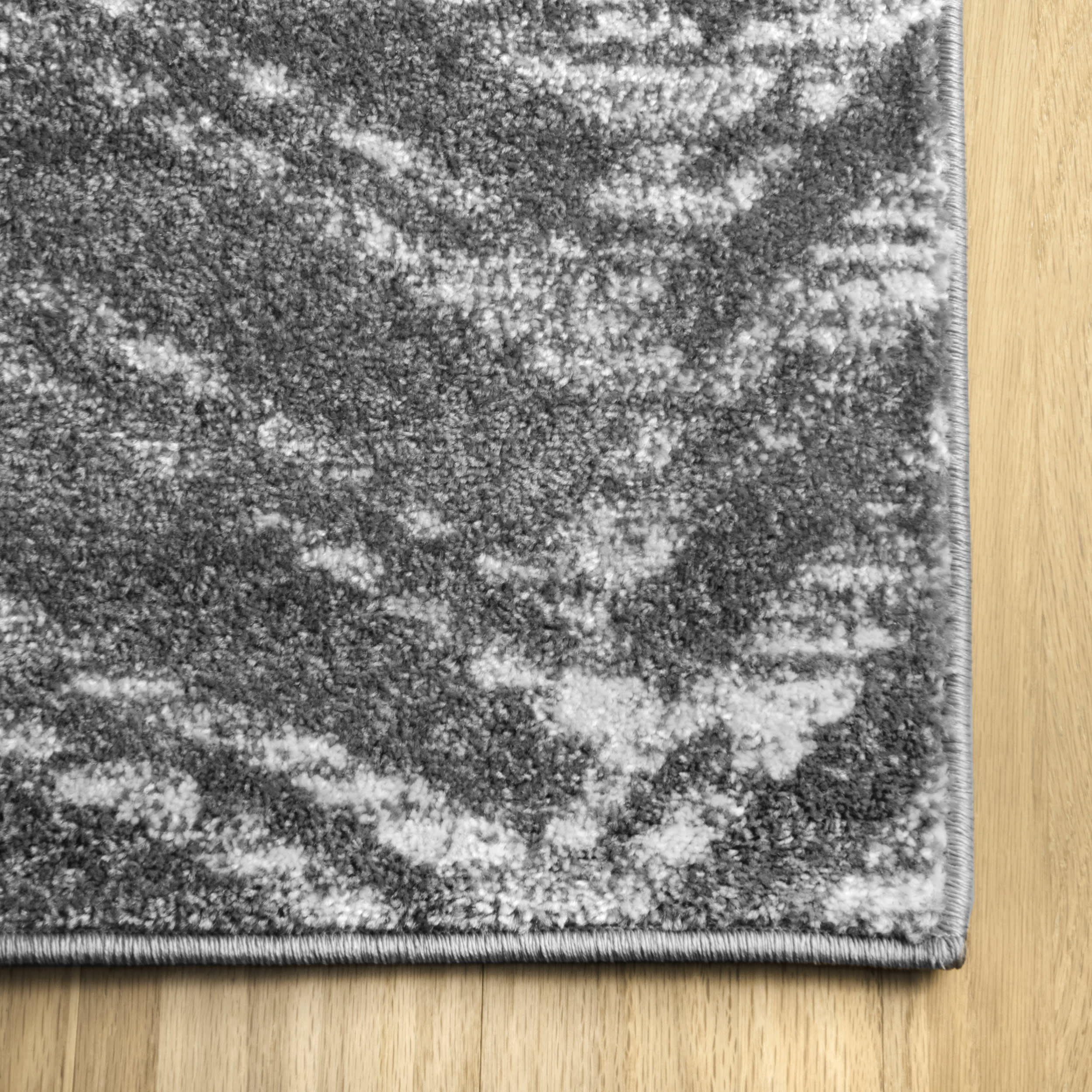 Antique Chevron Rug | Dark Grey - Image 3