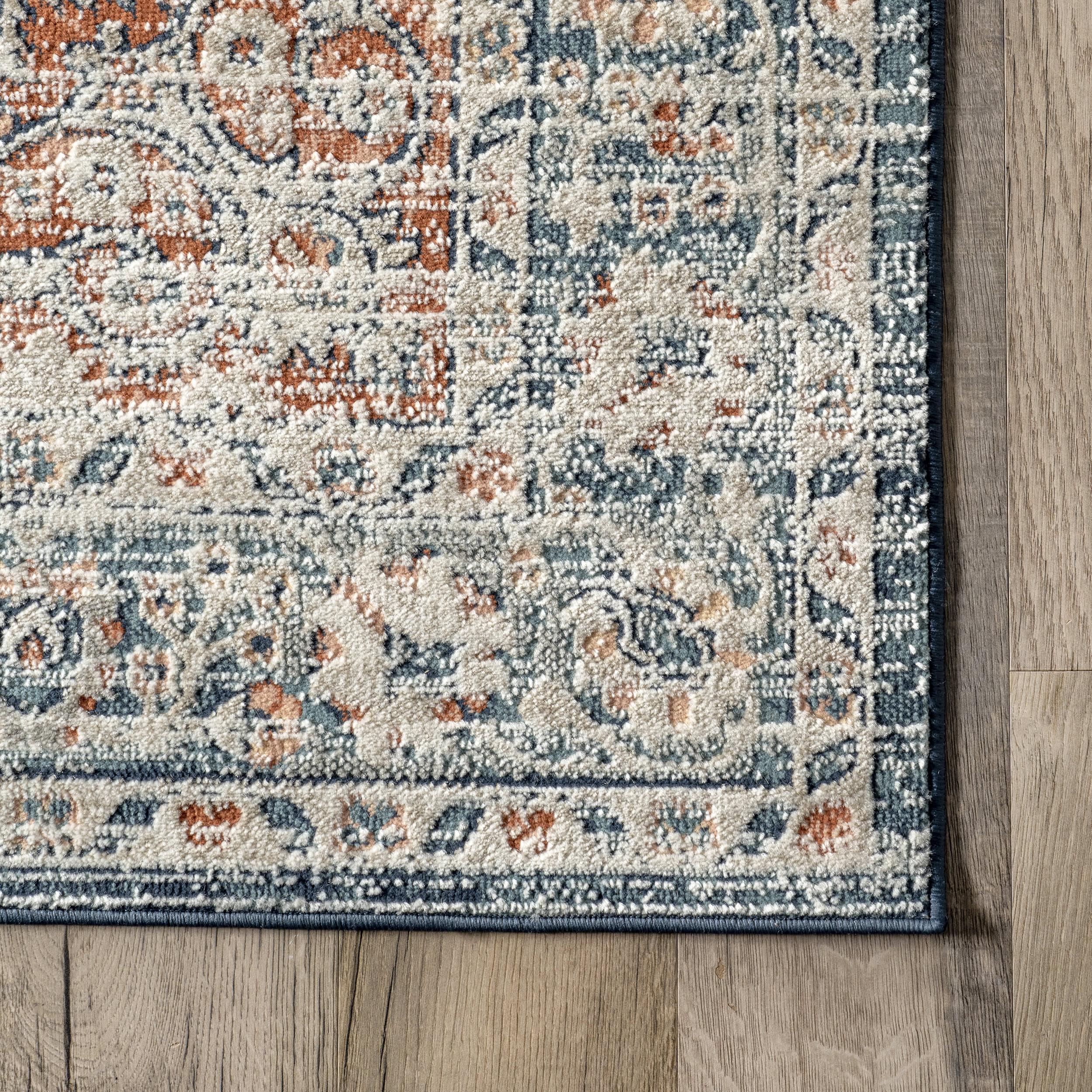 Antonia Vintage Medallion Rug | Beige - Image 3