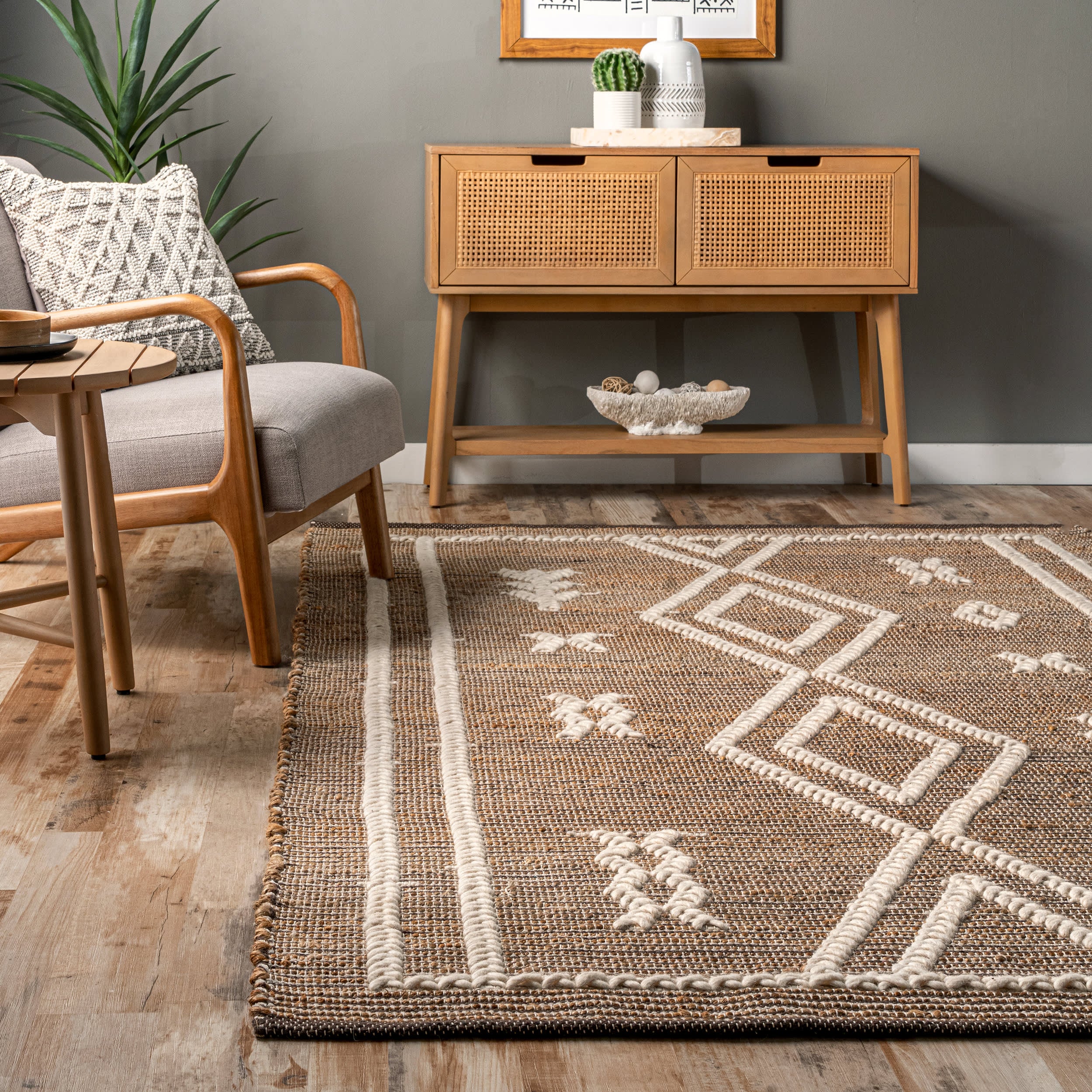 Anya Tuareg Rug | Natural - Image 4