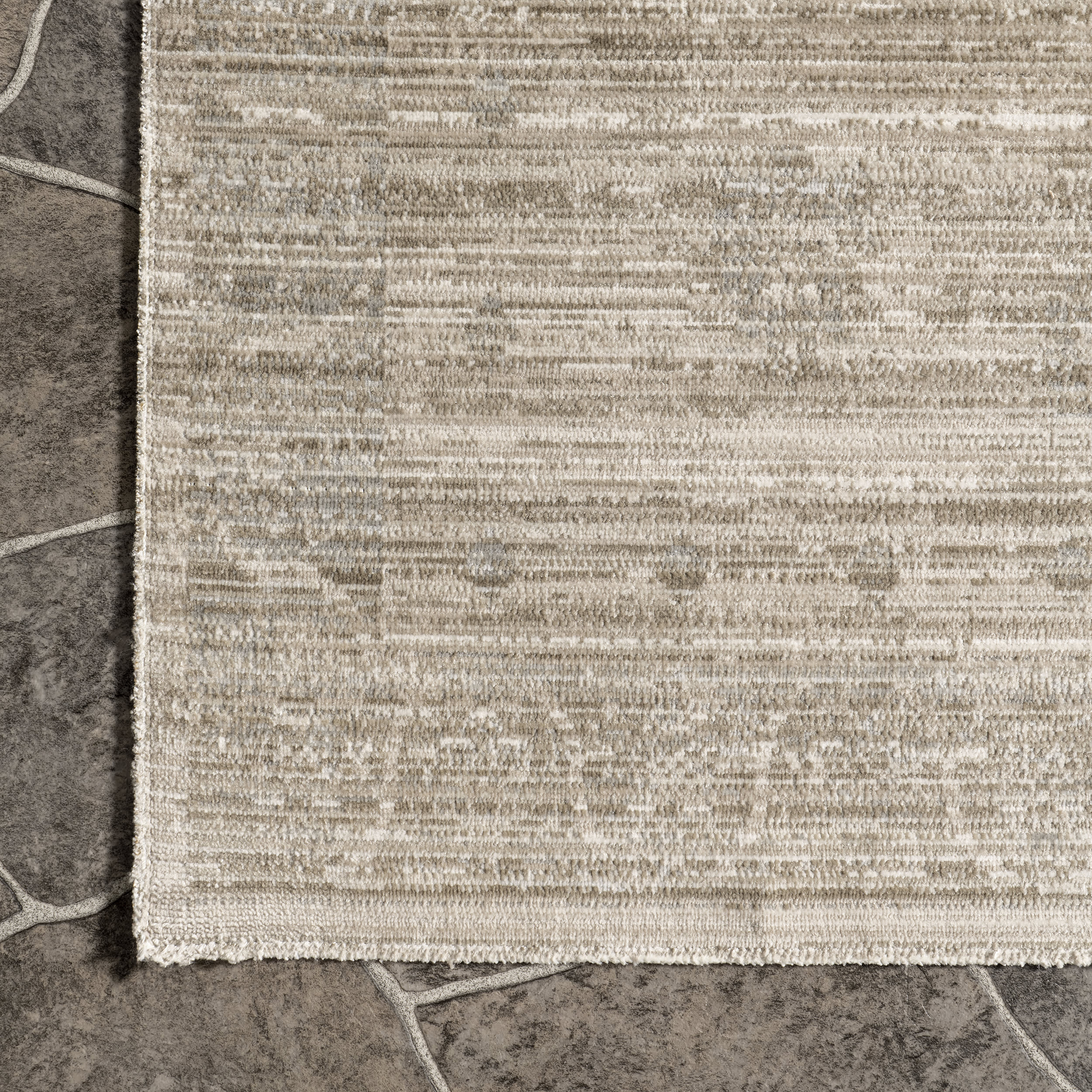 Anzlie Faded Washable Indoor/Outdoor Rug | Beige - Image 3