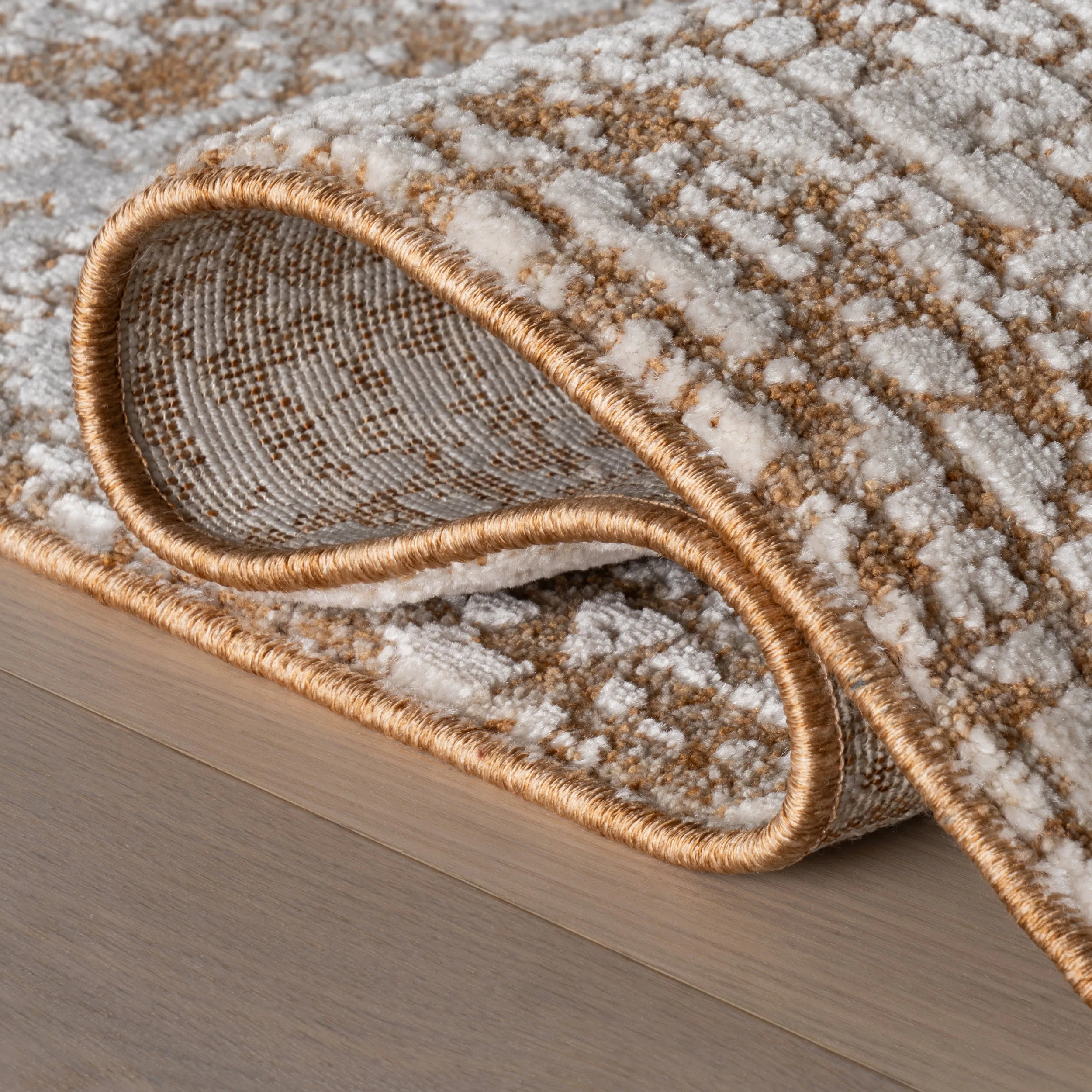 Aponi Modern Abstract Rug | Brown - Image 11