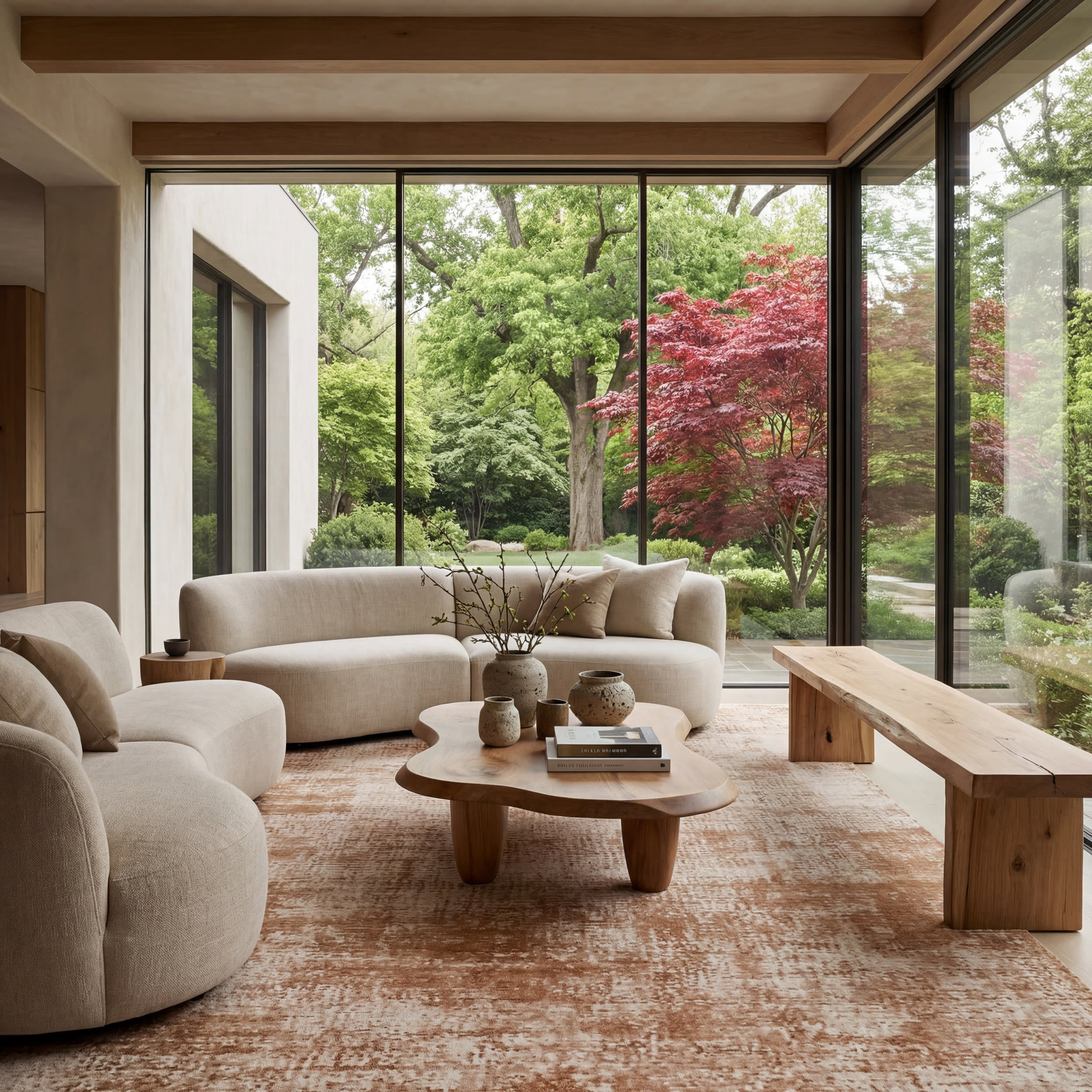 Aponi Modern Abstract Rug | Brown - Image 2