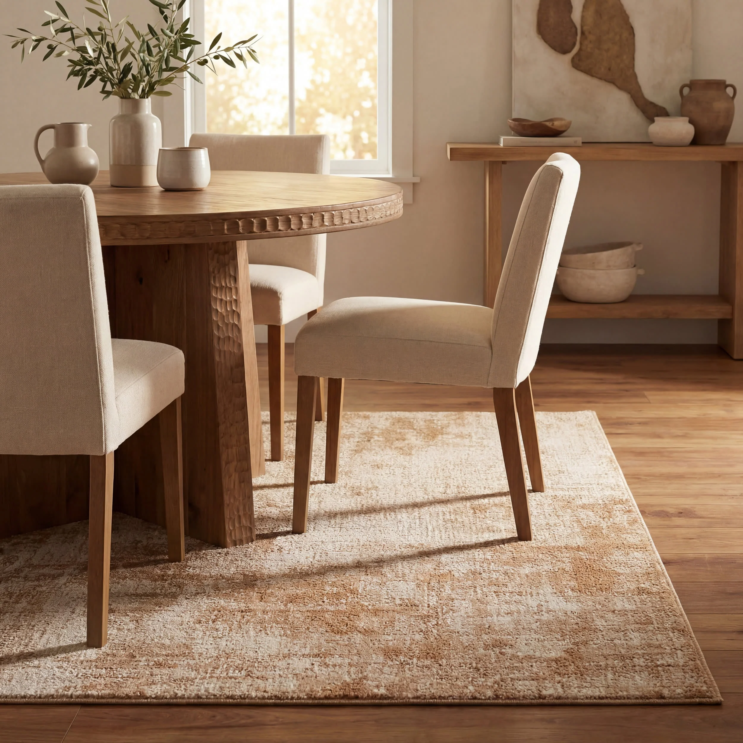 Aponi Modern Abstract Rug | Brown - Image 7