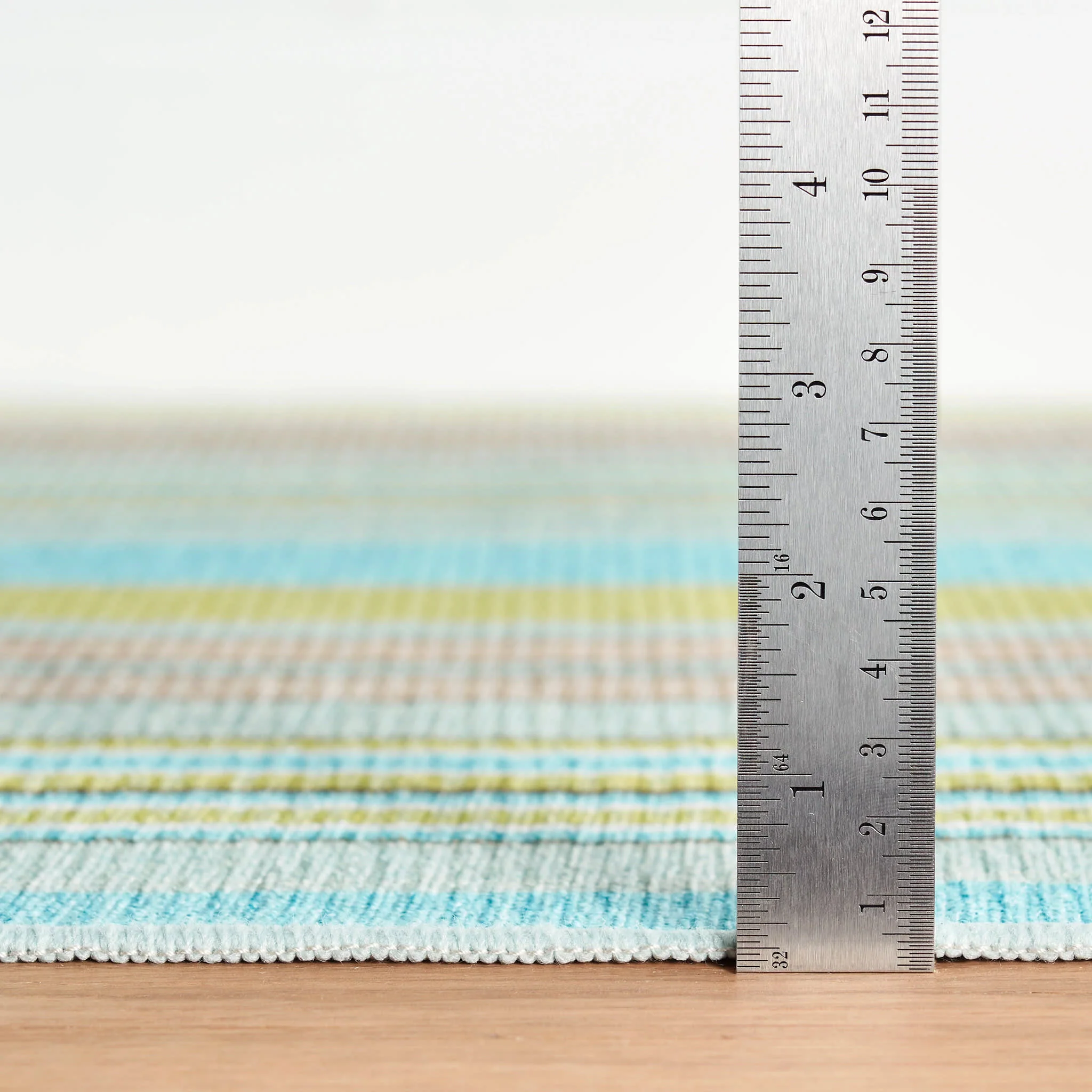 Aquinnah Ticking Machine Washable Rug | Multi - Image 5