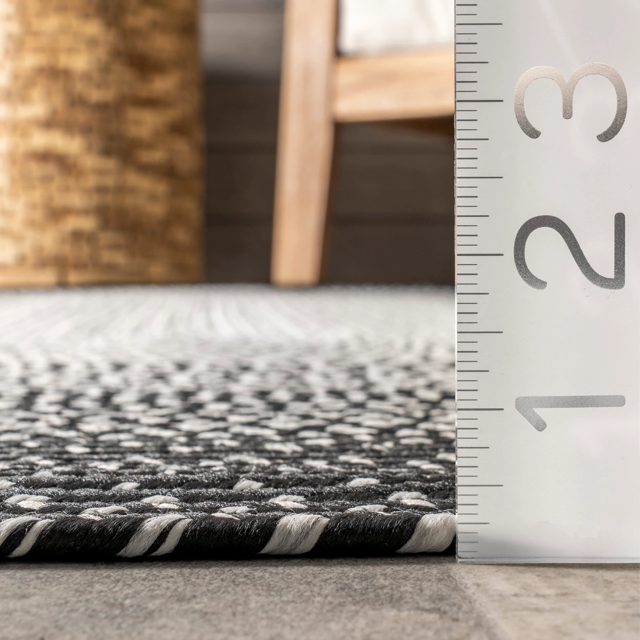 Arabella Ombre Indoor/Outdoor Rug | Black - Image 5