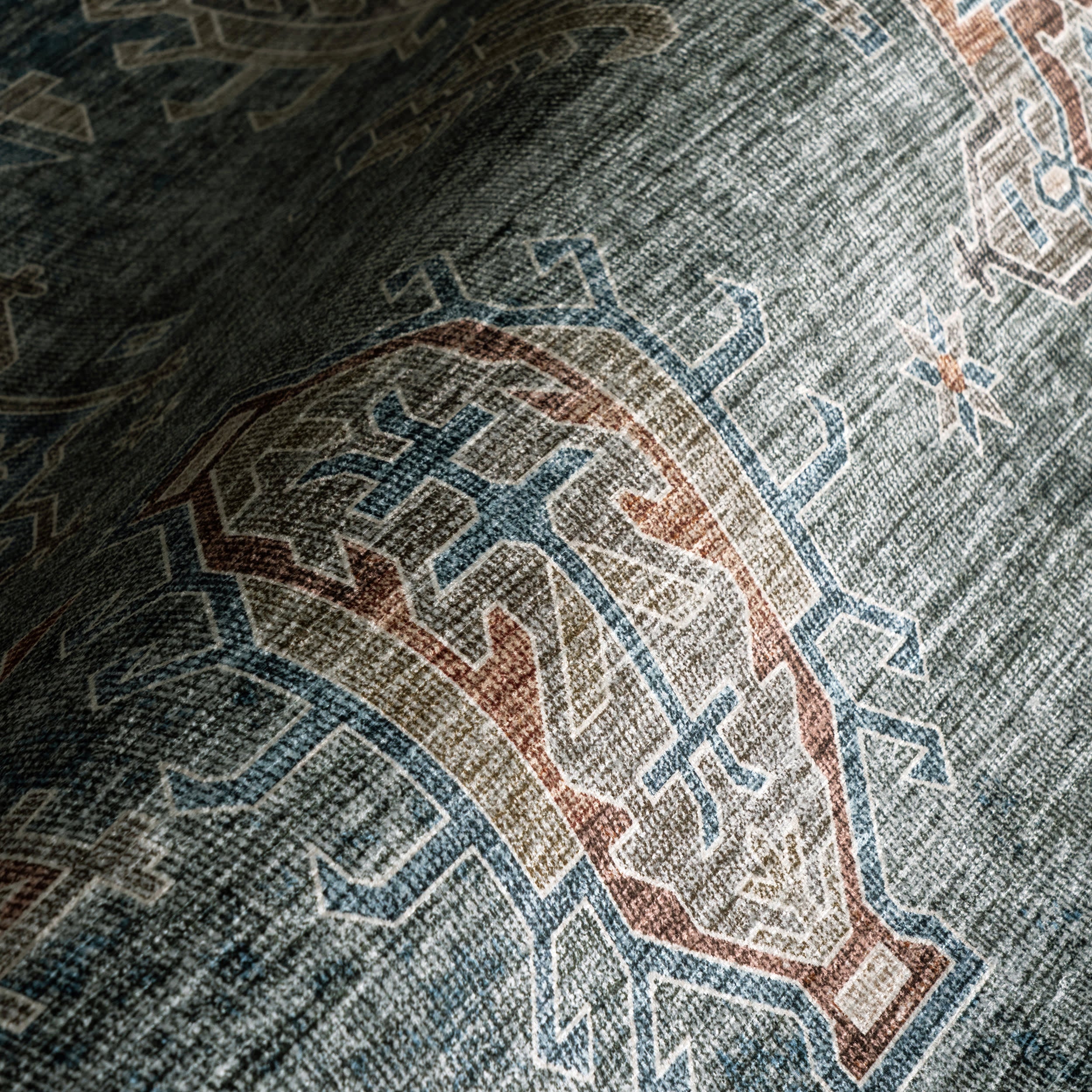 Araya Spill Proof Washable Rug | Green - Image 3