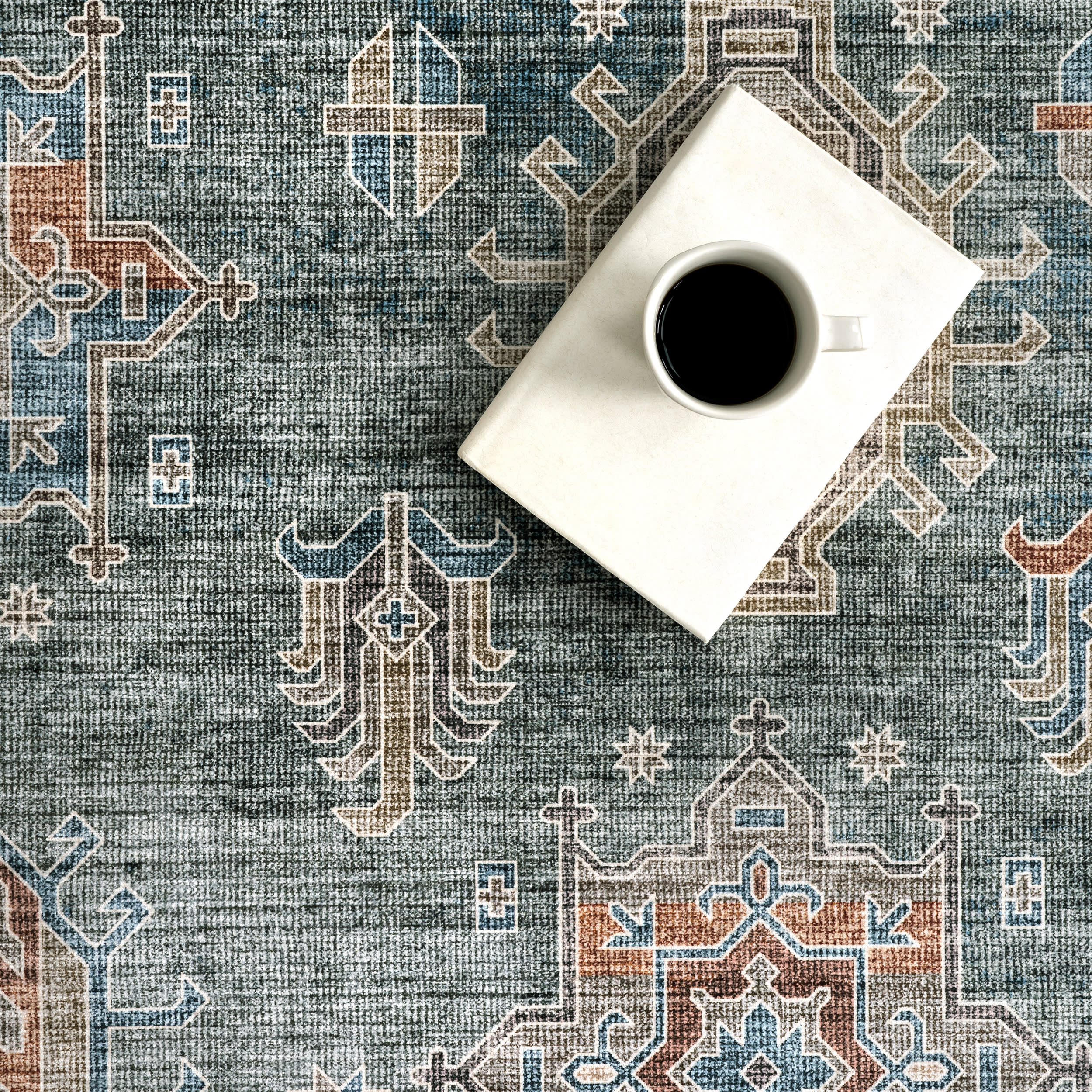 Araya Spill Proof Washable Rug | Green - Image 8