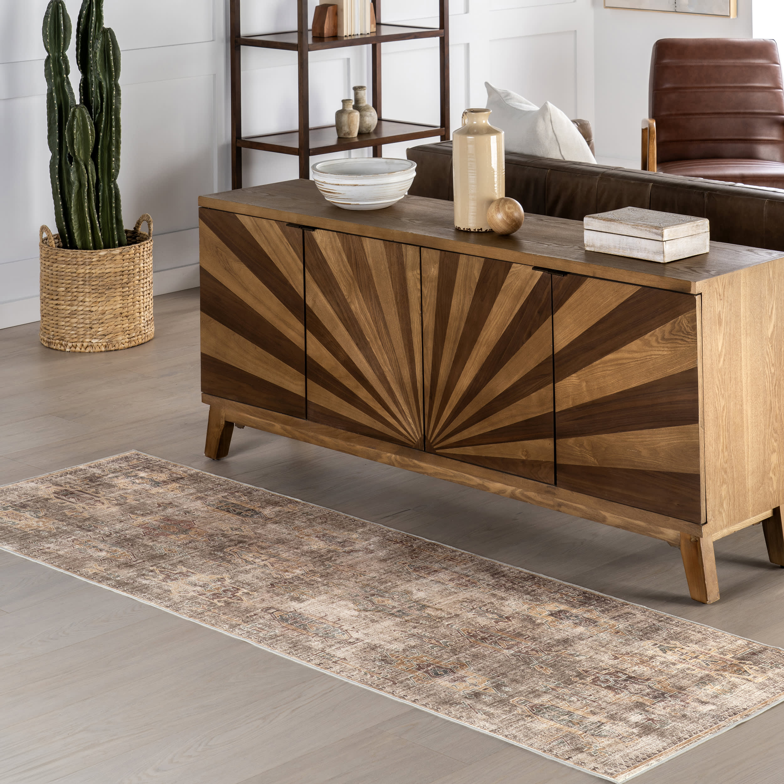 Araya Spill Proof Washable Rug | Sage Green - Image 2