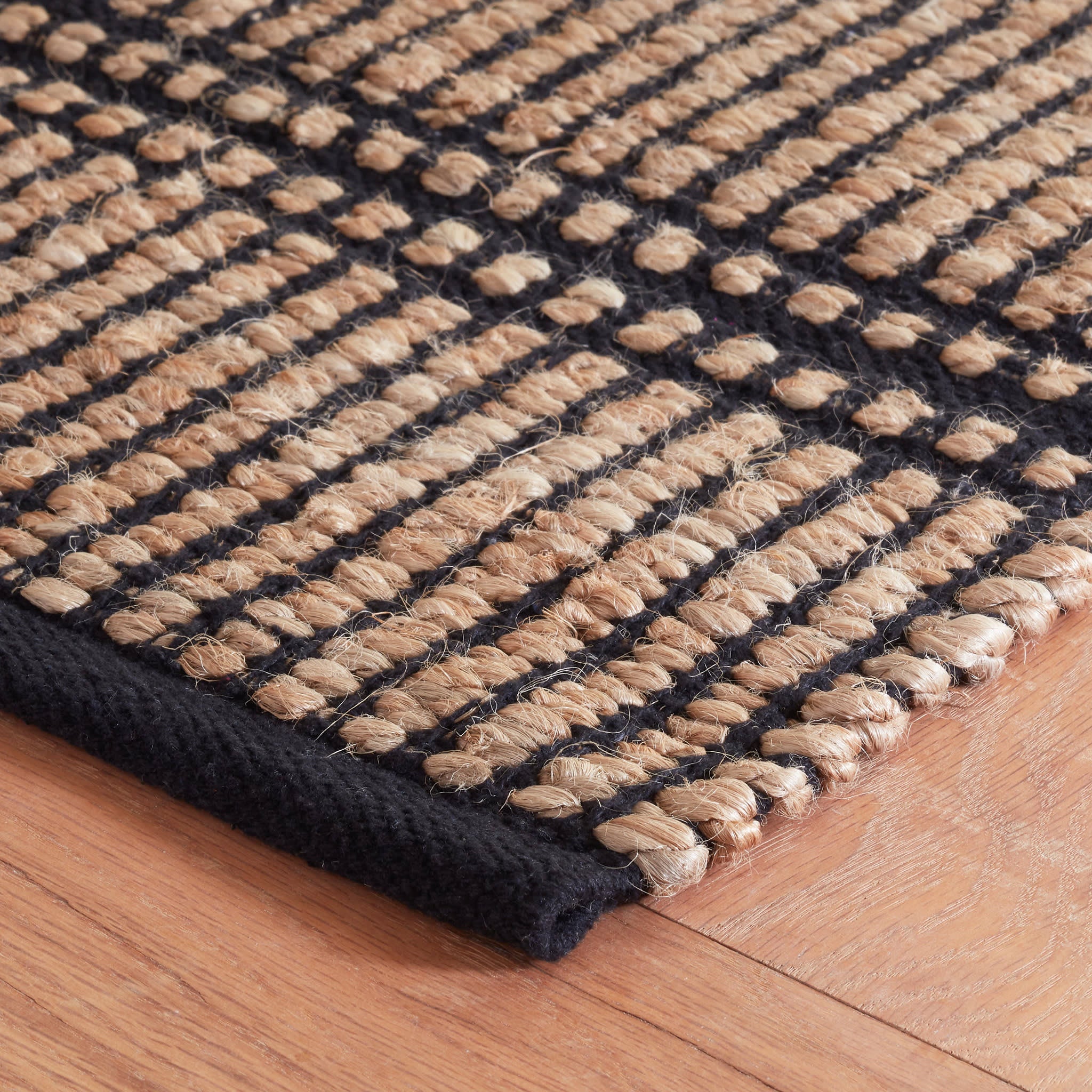 Arbor Handwoven Jute Rug | Black - Image 5