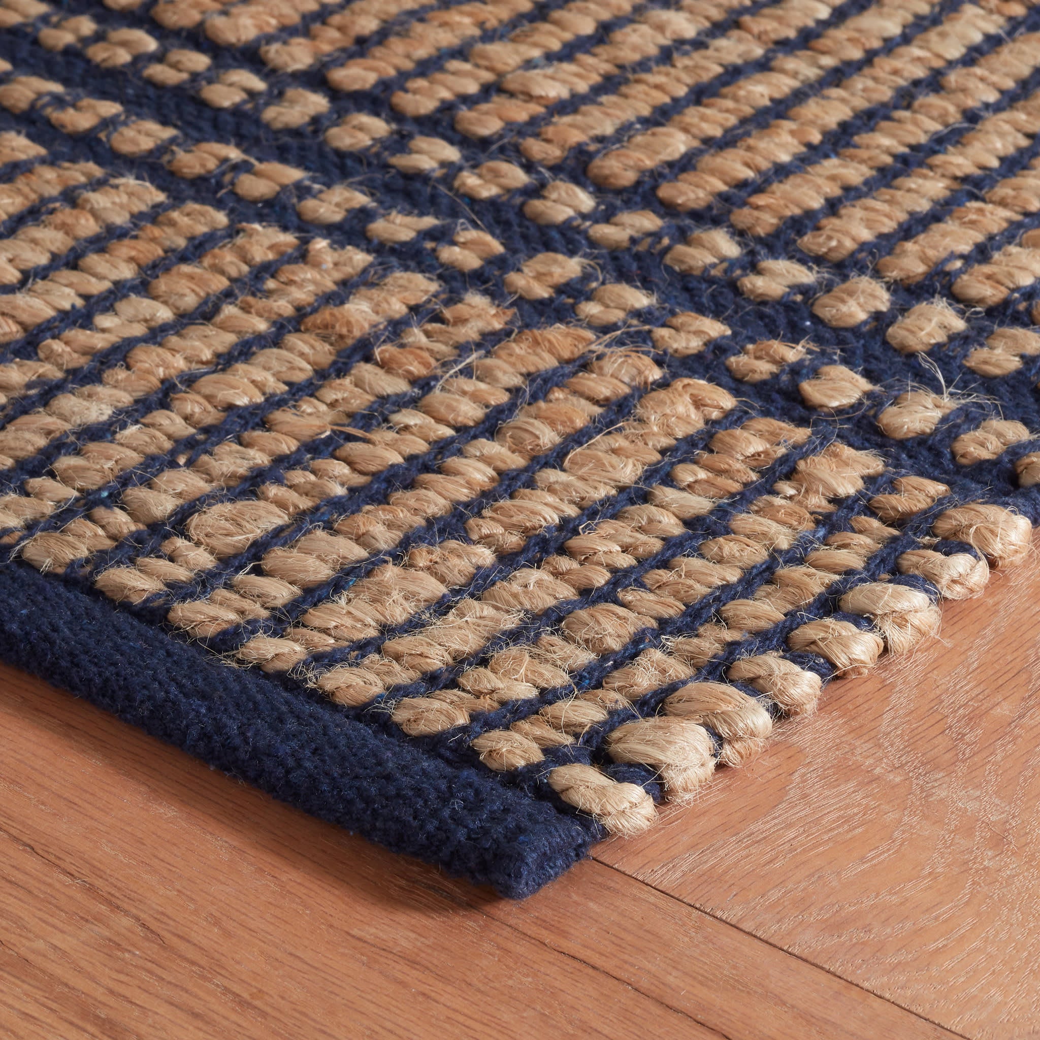 Arbor Handwoven Jute Rug | Navy - Image 5