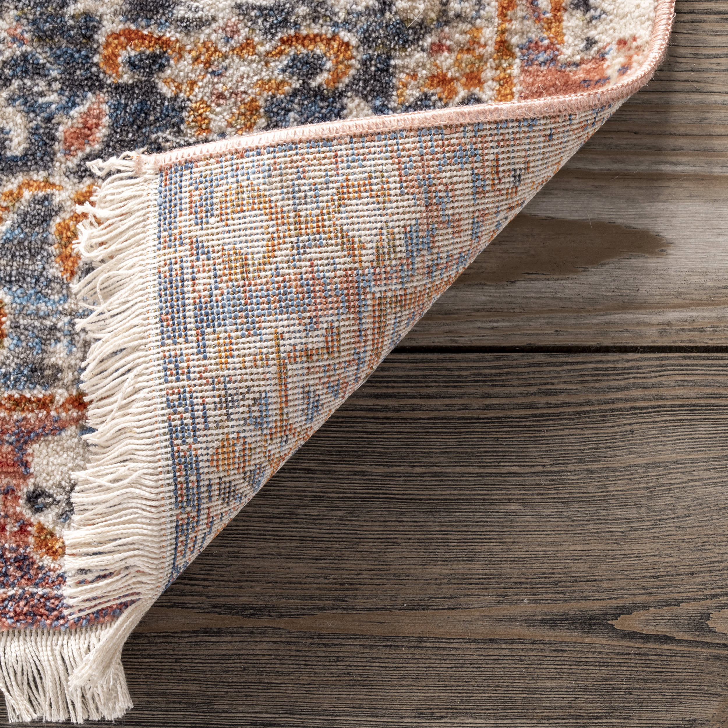 Archer Distressed Medallion Rug | Rust - Image 2