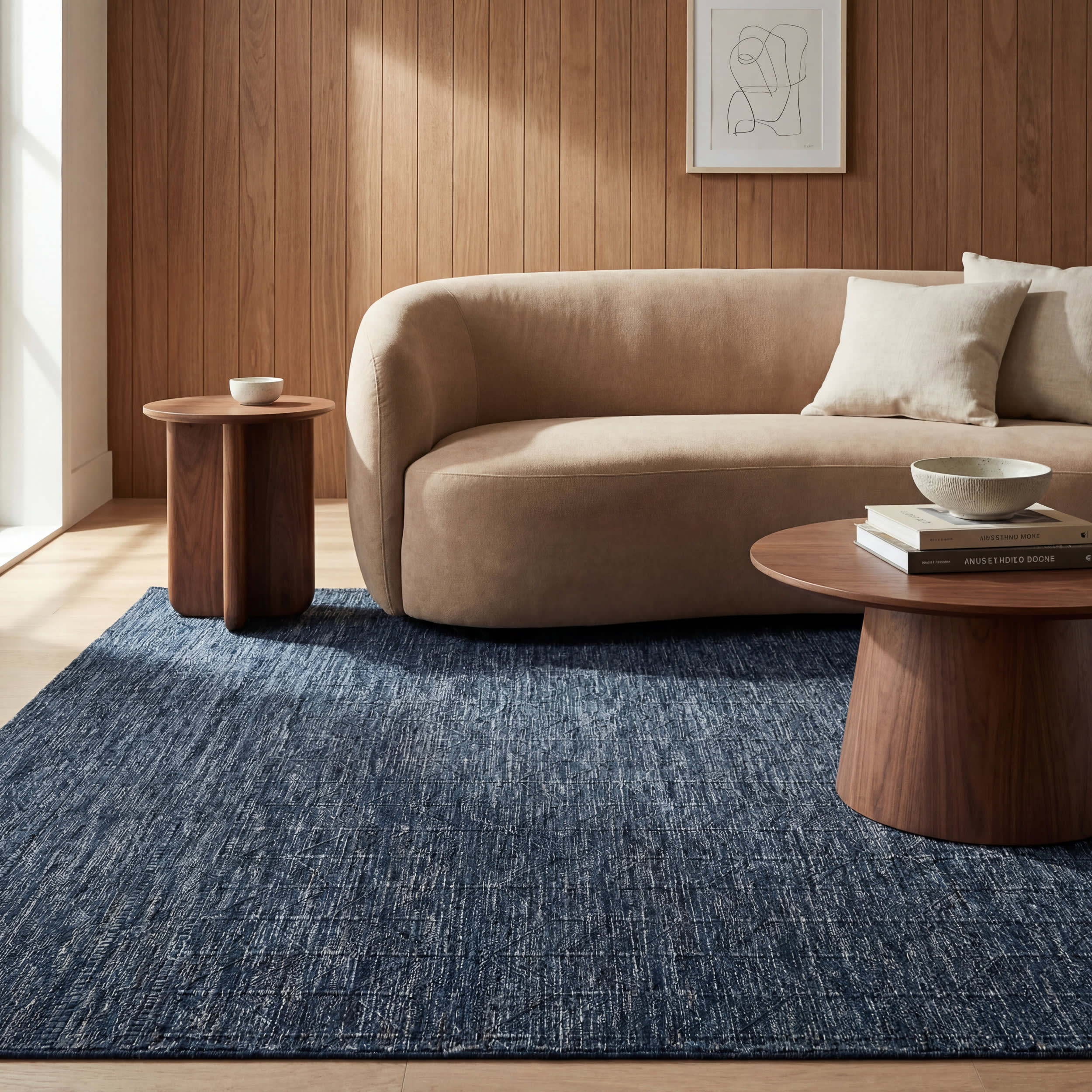 Ardena Modern Trellis Indoor/Outdoor Rug | Navy - Image 5