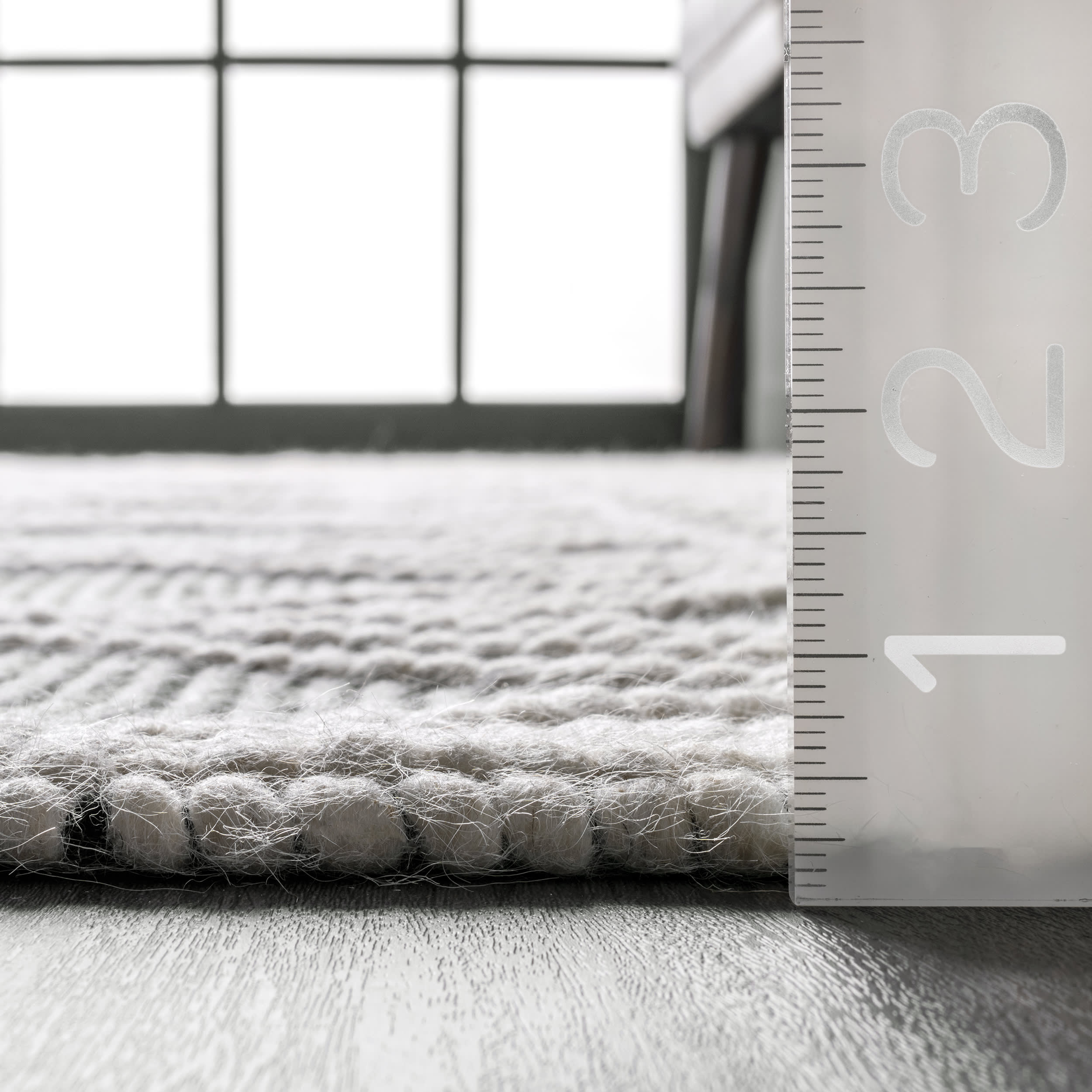 Argyle Trellis Rug | Grey - Image 5