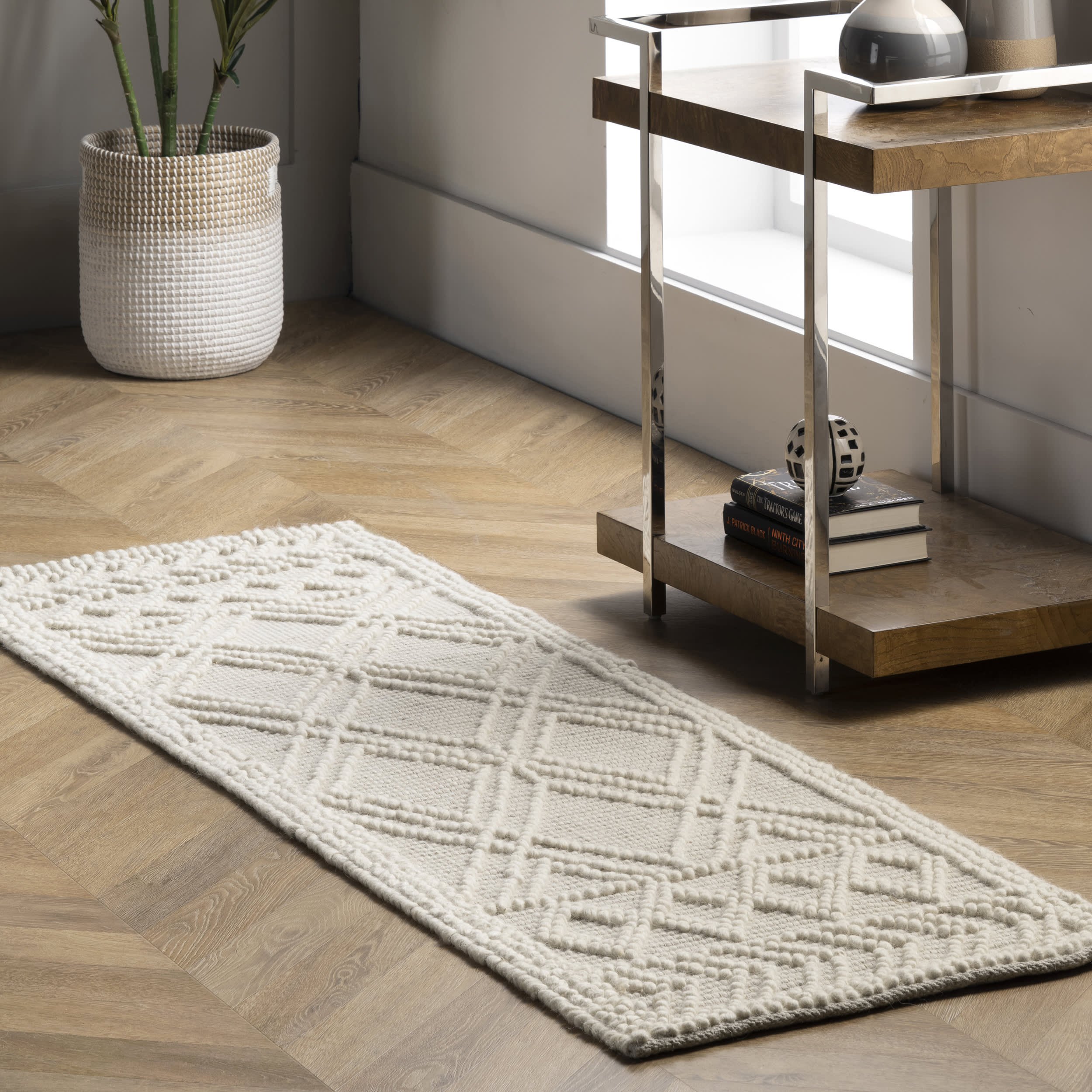 Argyle Trellis Rug | Ivory - Image 2