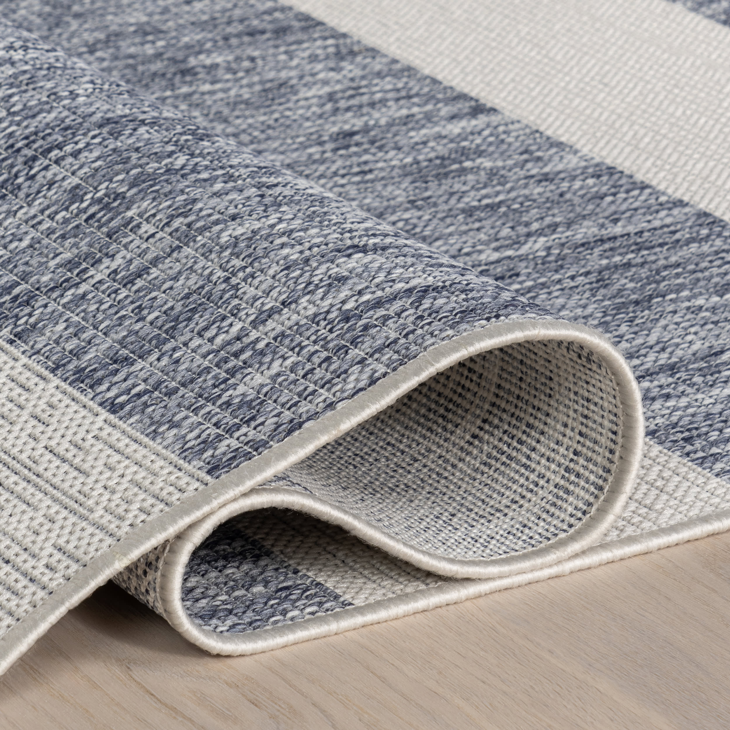 Ariah Wide Stripes Indoor/Outdoor Rug | Blue - Image 10