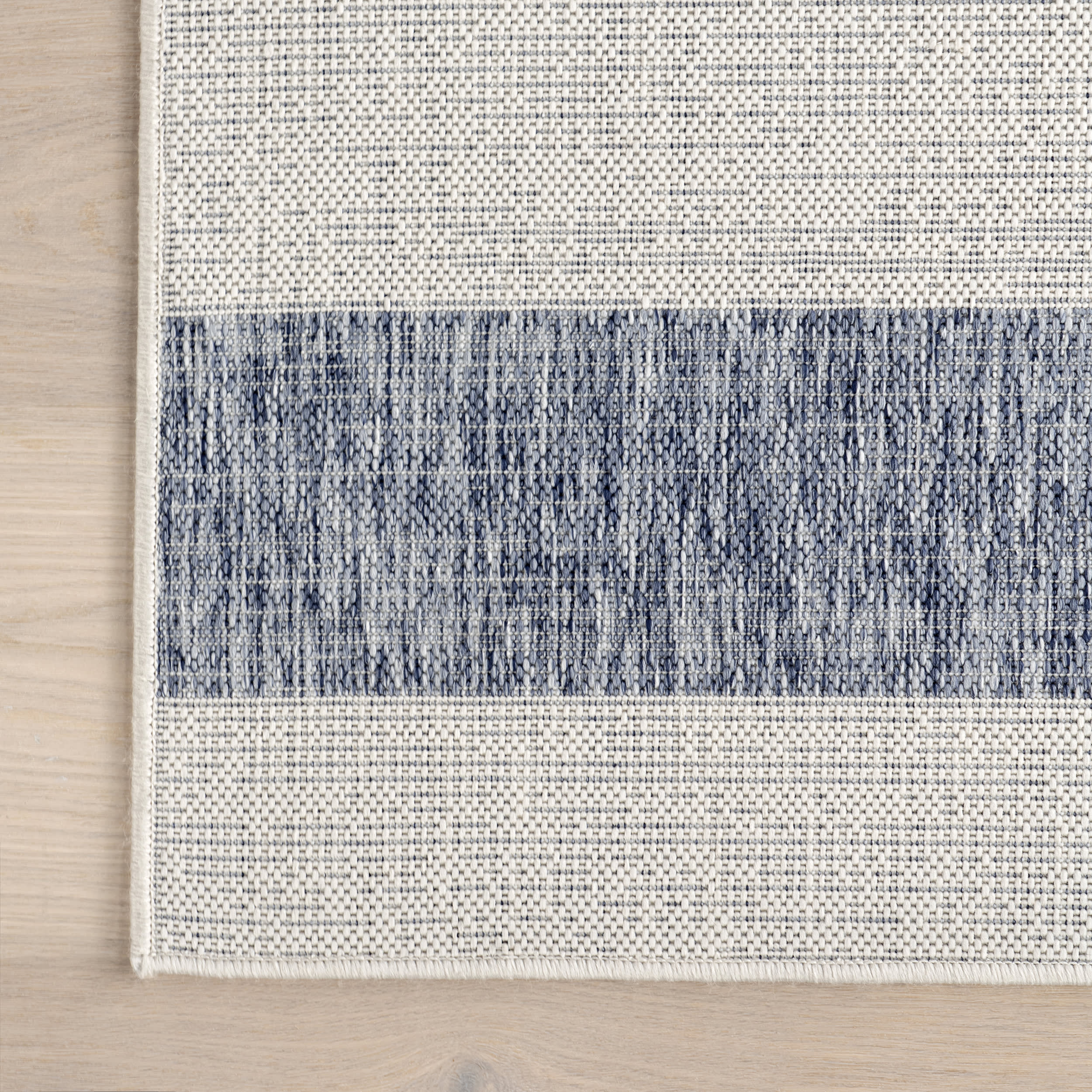 Ariah Wide Stripes Indoor/Outdoor Rug | Blue - Image 4