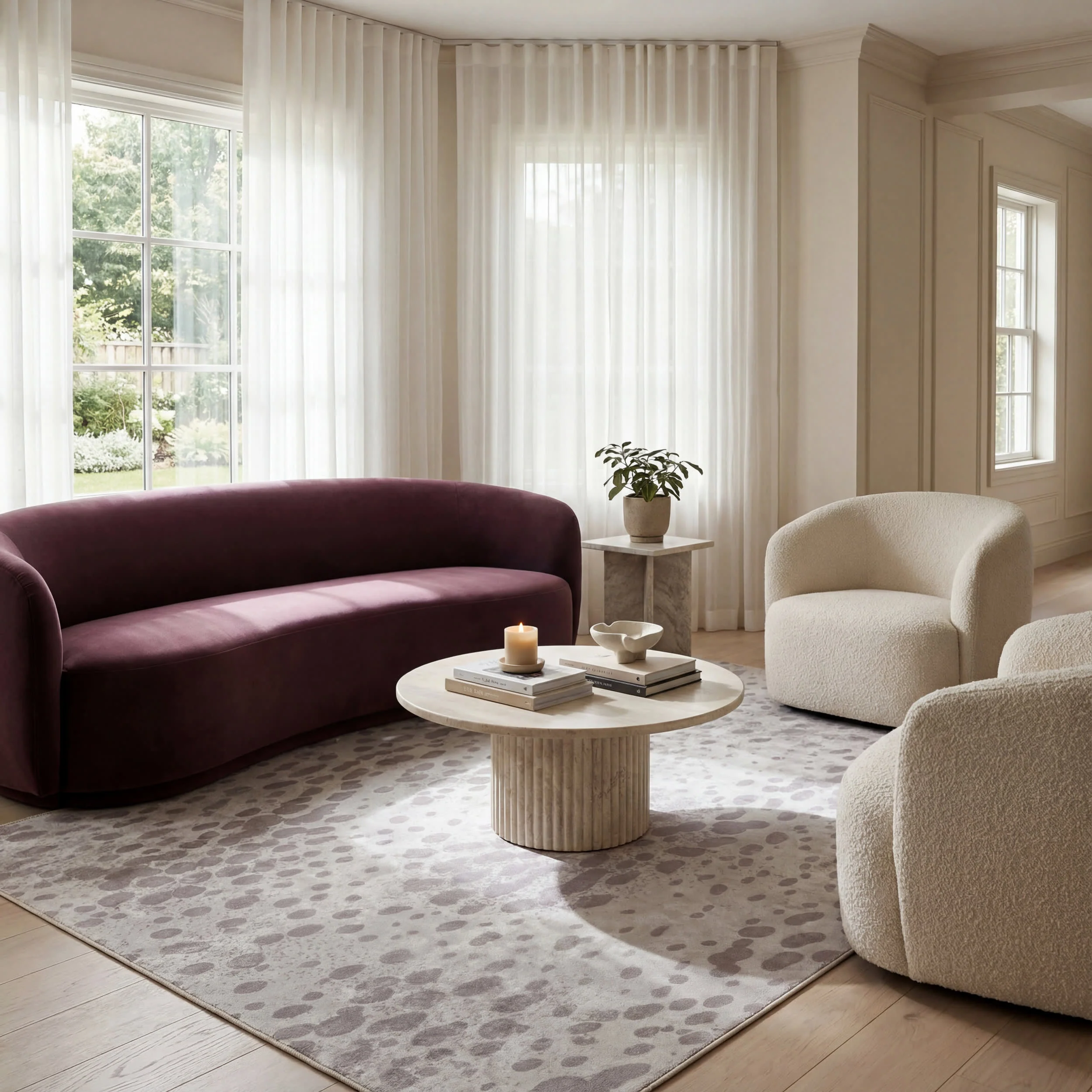 Aricela Modern Animal Print Washable Rug | Taupe - Image 2