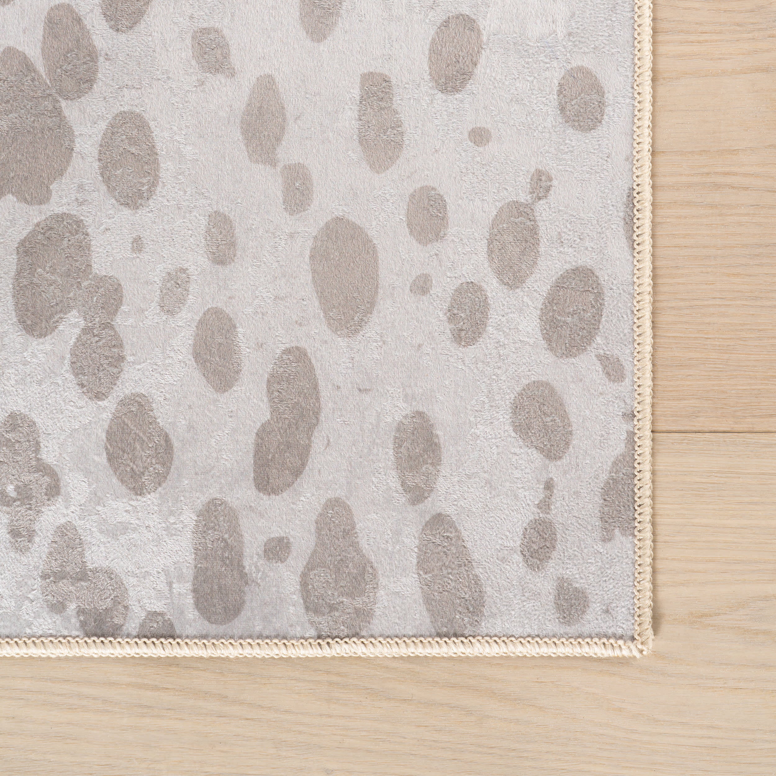 Aricela Modern Animal Print Washable Rug | Taupe - Image 4