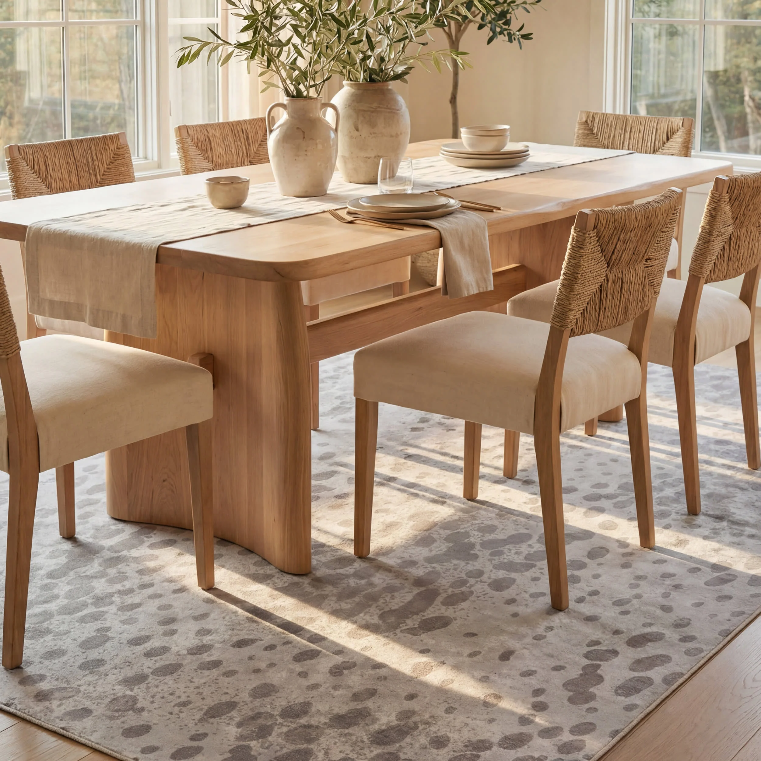 Aricela Modern Animal Print Washable Rug | Taupe - Image 7
