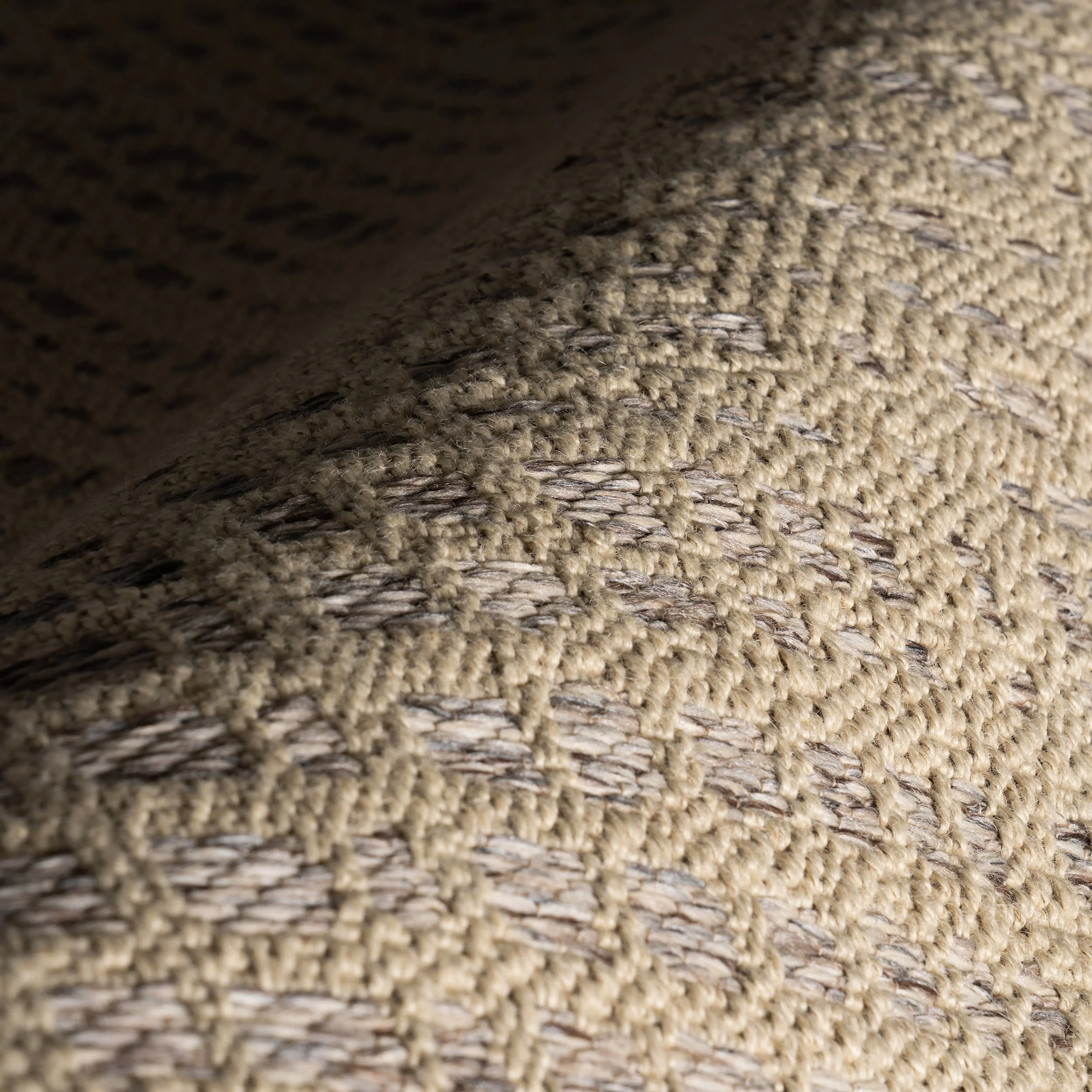 Arida Modern Checkered Rug | Beige - Image 3