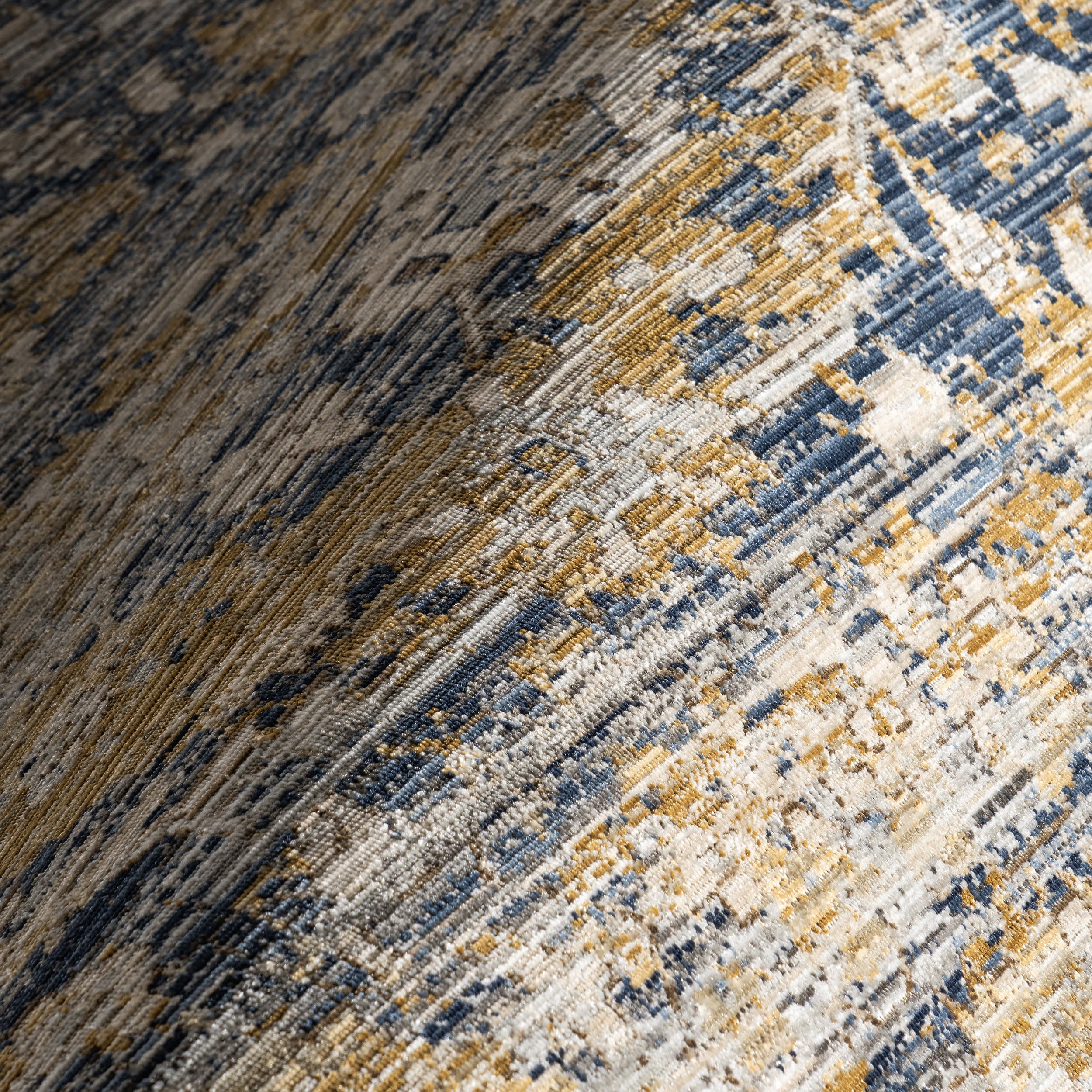 Ariella Garden Medallion Indoor/Outdoor Washable Rug | Blue - Image 3