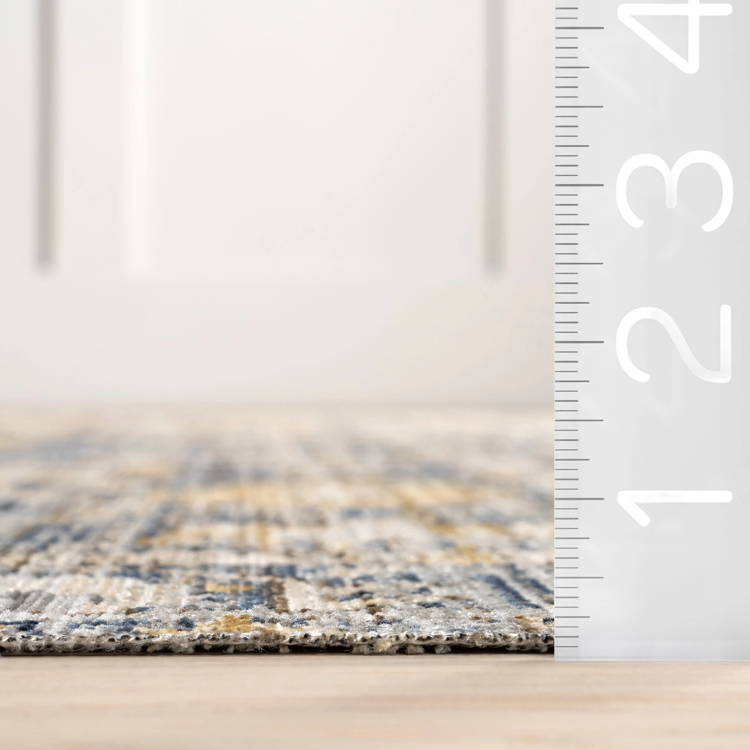 Ariella Garden Medallion Indoor/Outdoor Washable Rug | Blue - Image 6