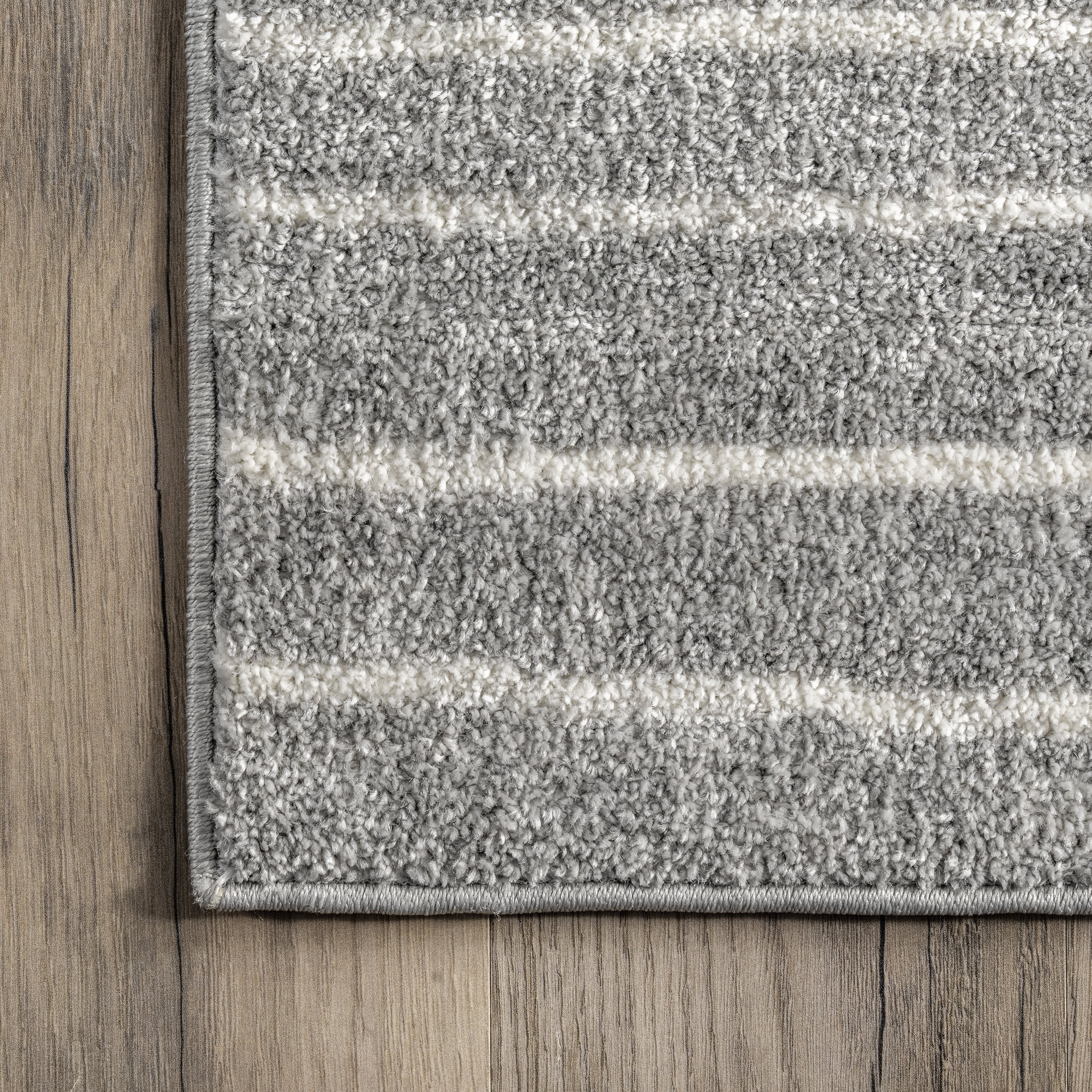 Arielle Trellis Moroccan Rug | Grey - Image 3