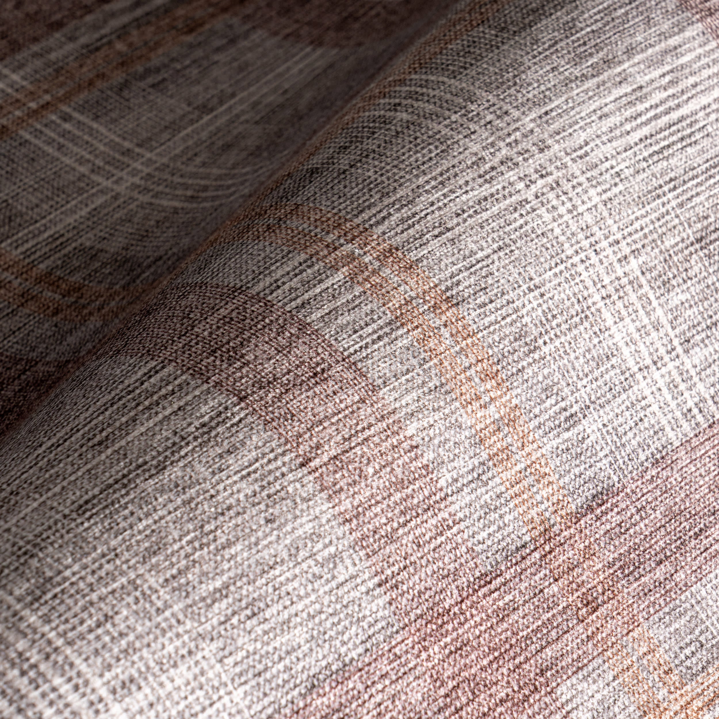 Arietty Plaid Spill Proof Washable Rug | Grey - Image 3