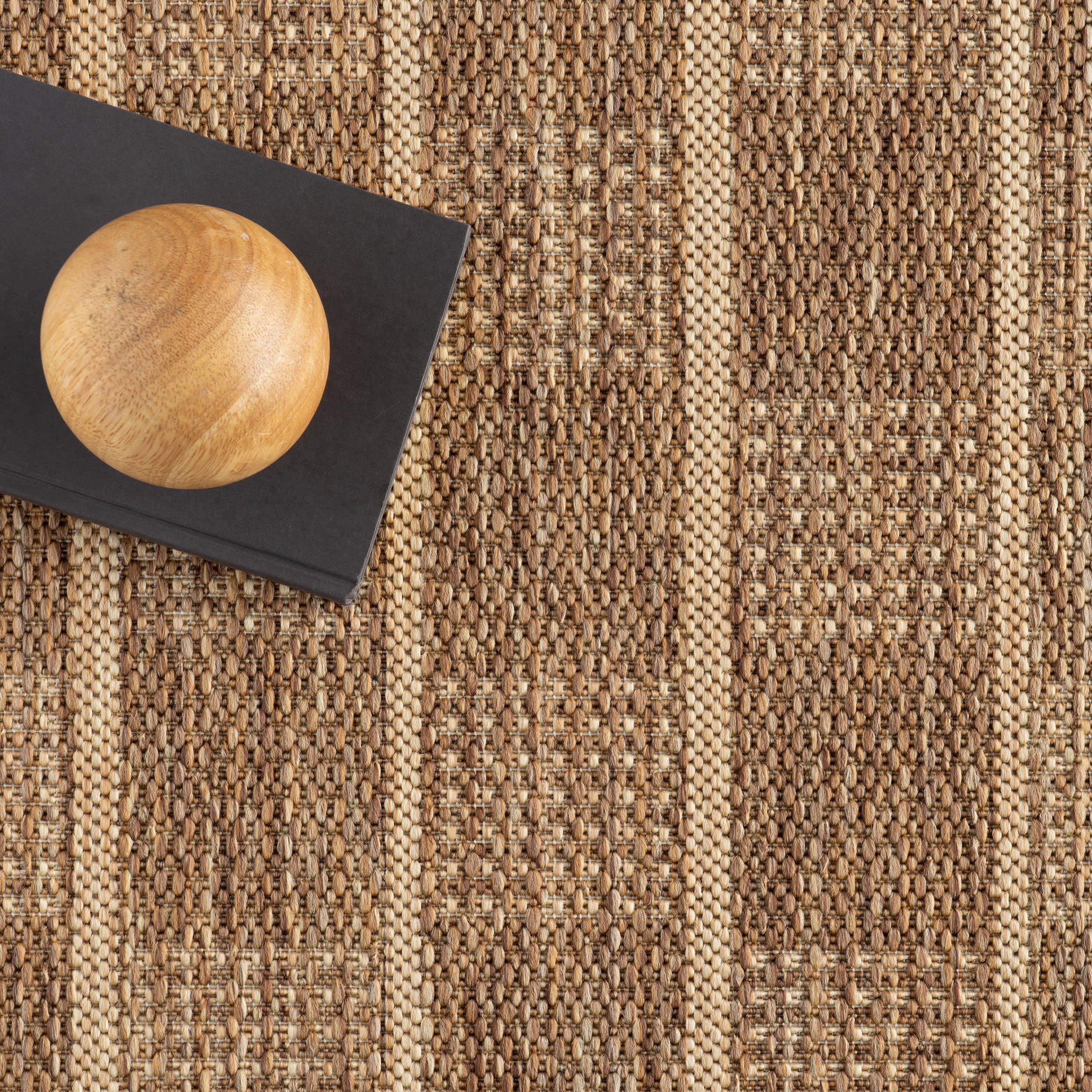 Ariselle Striped Indoor/Outdoor Rug | Light Brown - Image 7