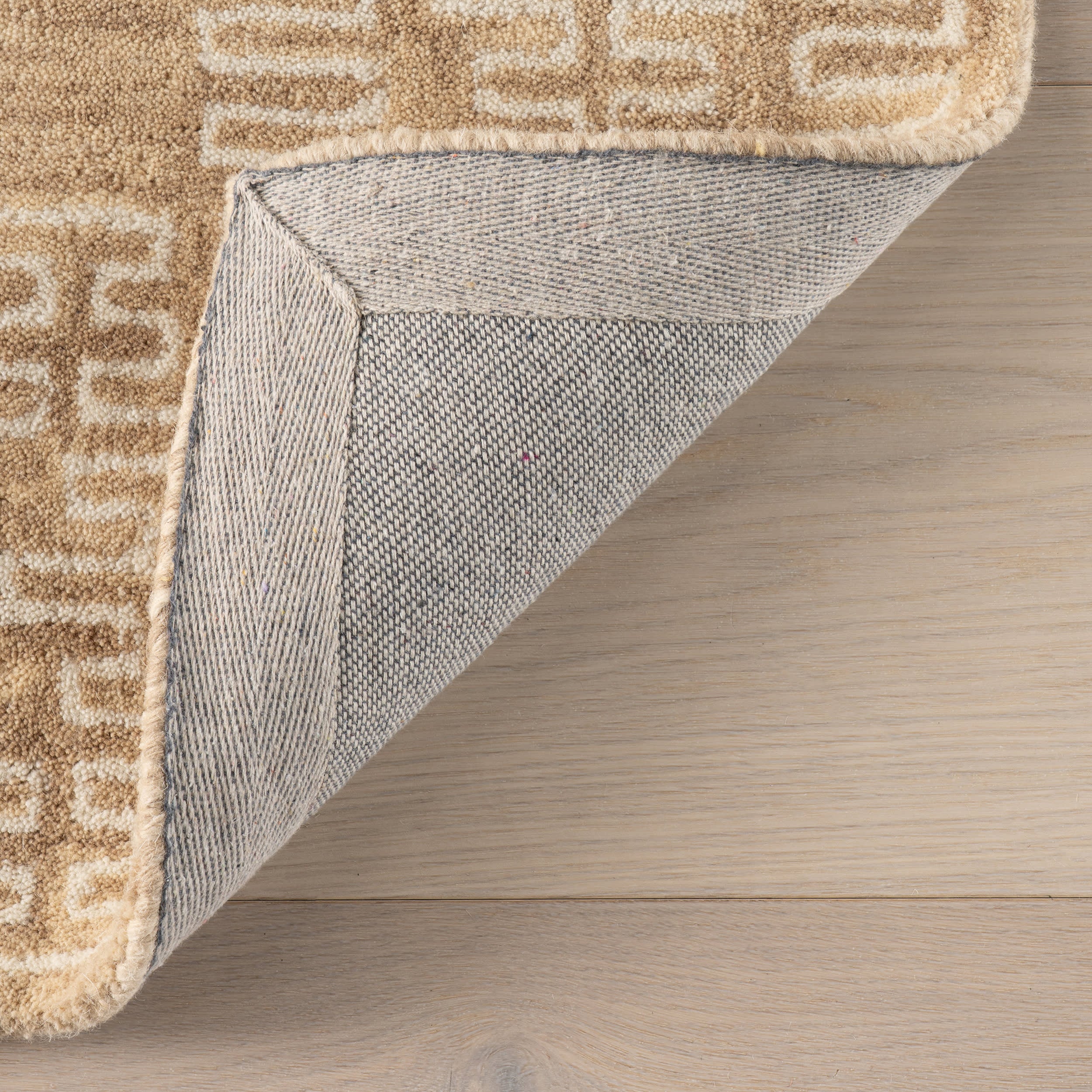 Arizona Southwestern Motif Wool Rug | Tan - Image 6
