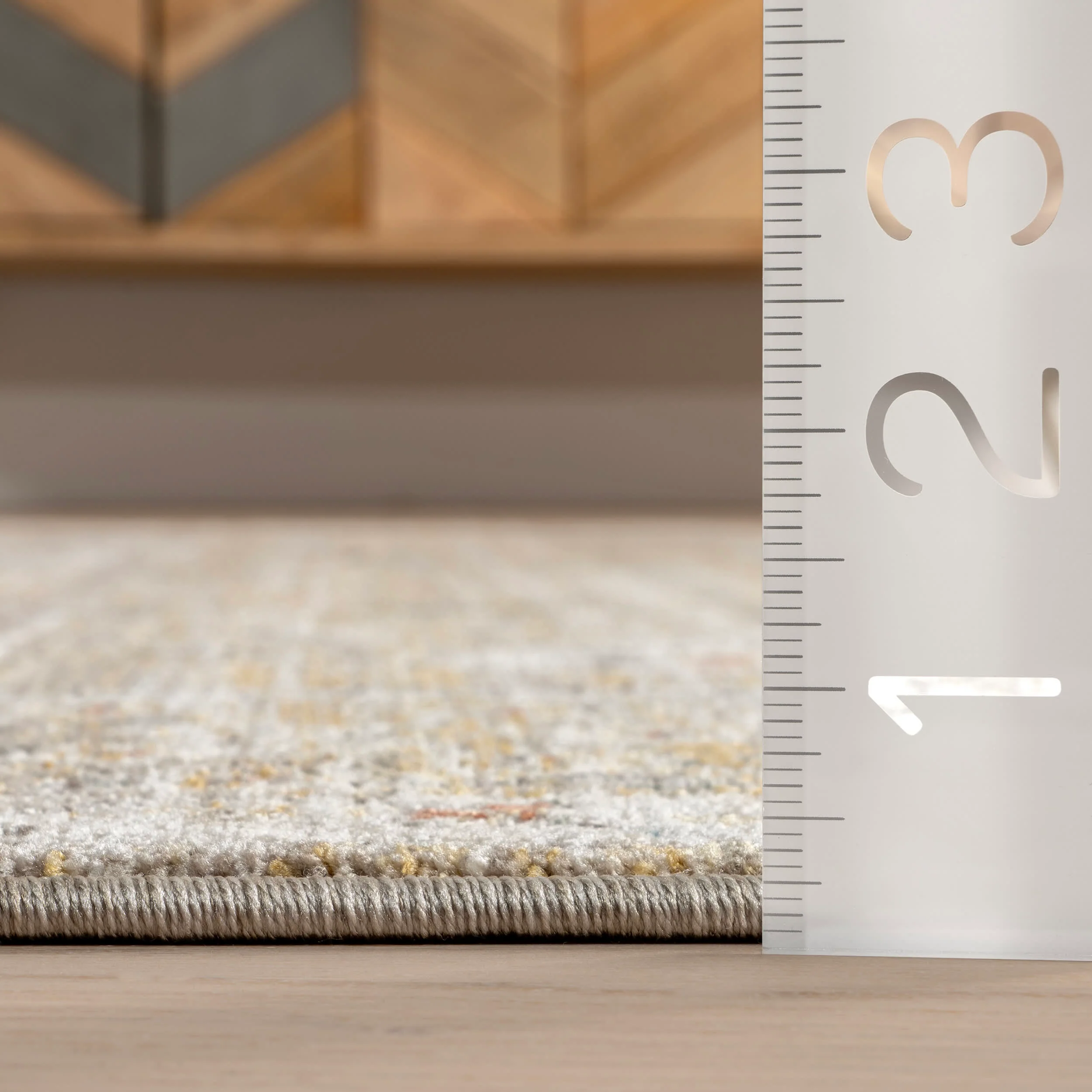 Arlene Lustered Botanical Rug | Grey - Image 5