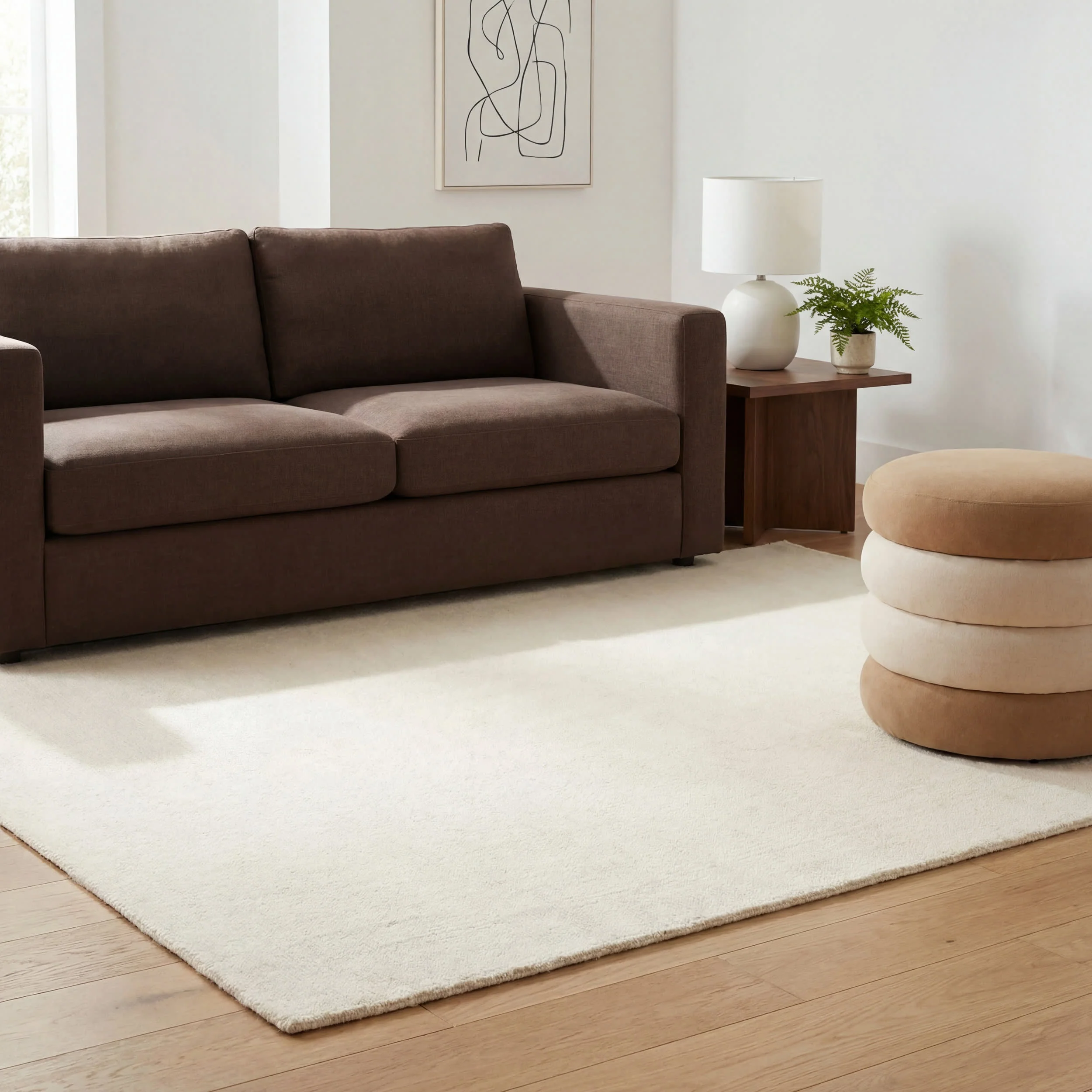 Arrel Speckled Wool-Blend Rug | Alabaster - Image 5