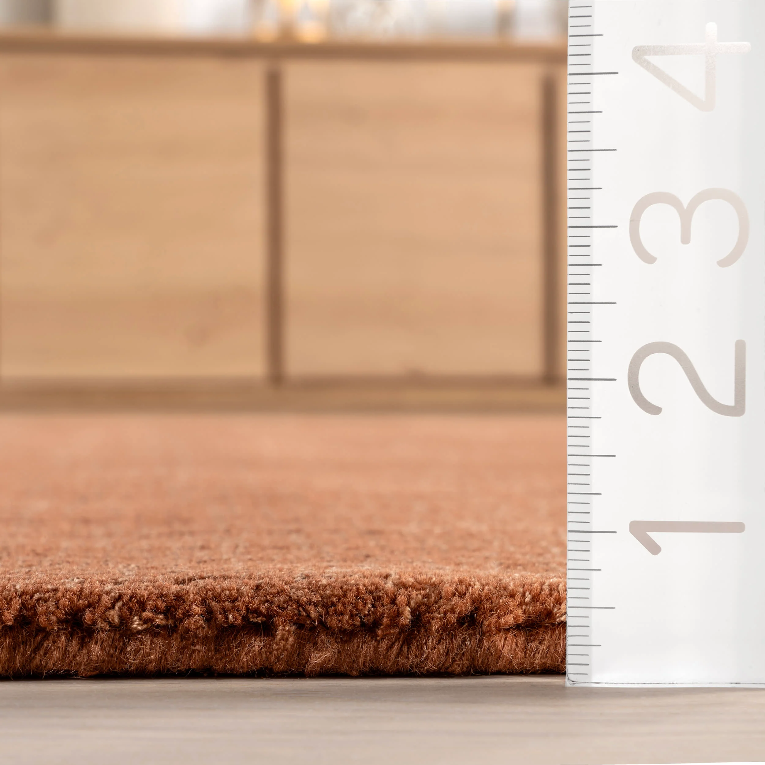 Arrel Speckled Wool-Blend Rug | Brick - Image 5