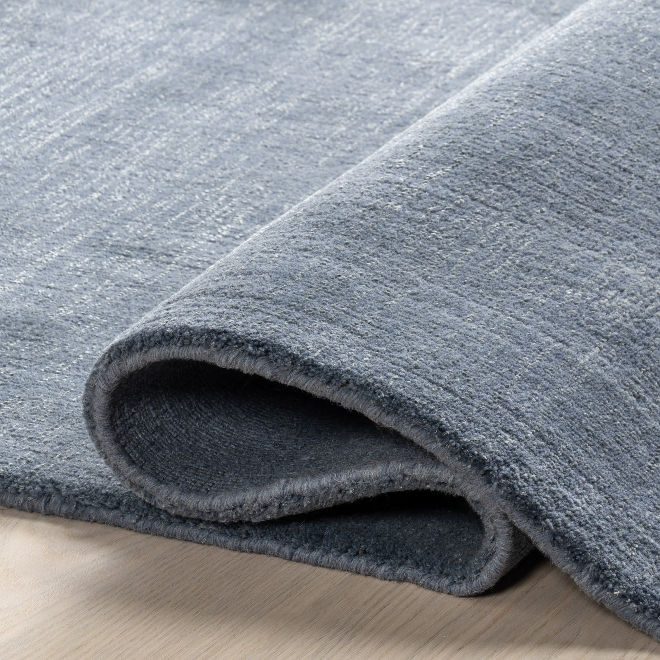 Arrel Speckled Wool-Blend Rug | Denim - Image 11