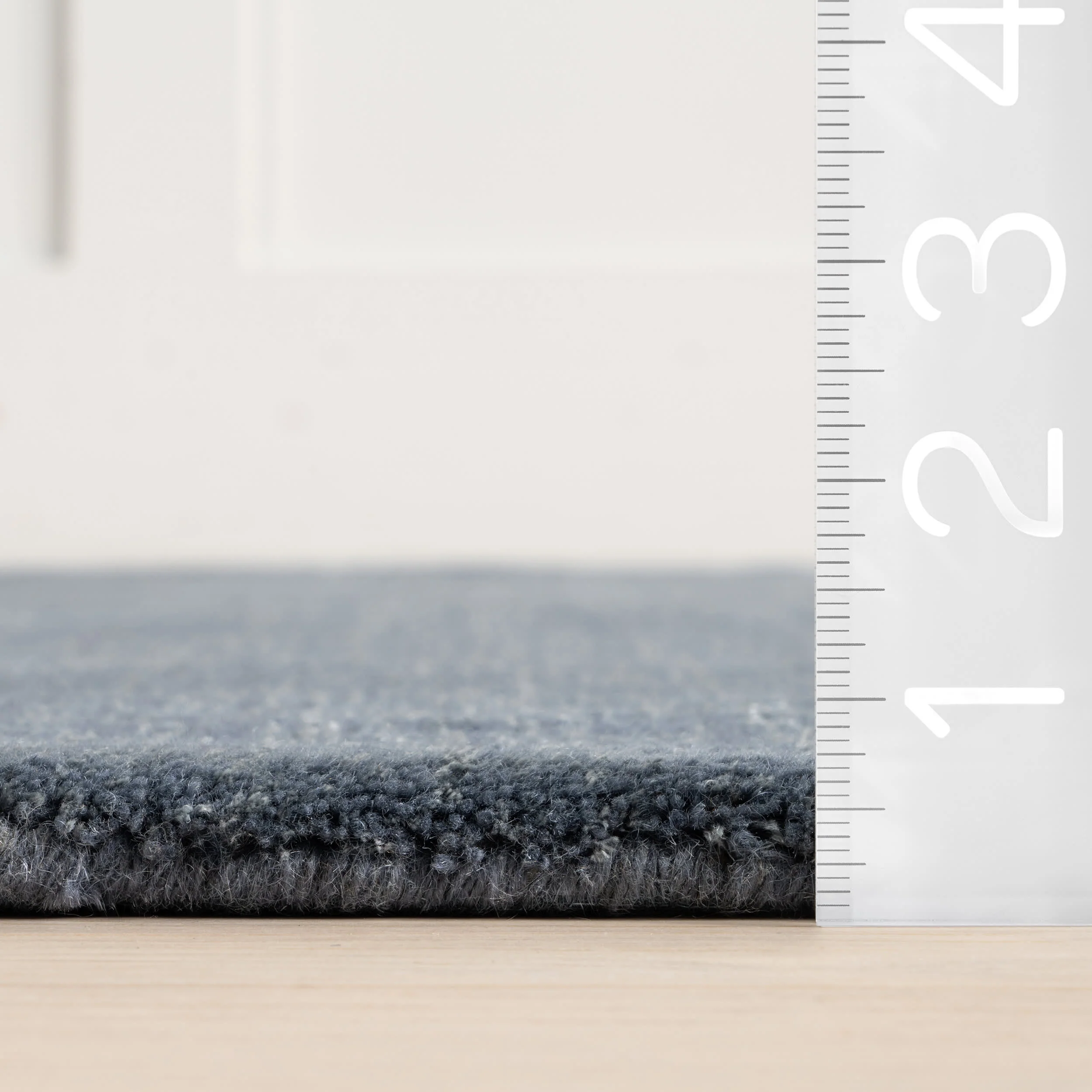 Arrel Speckled Wool-Blend Rug | Denim - Image 6