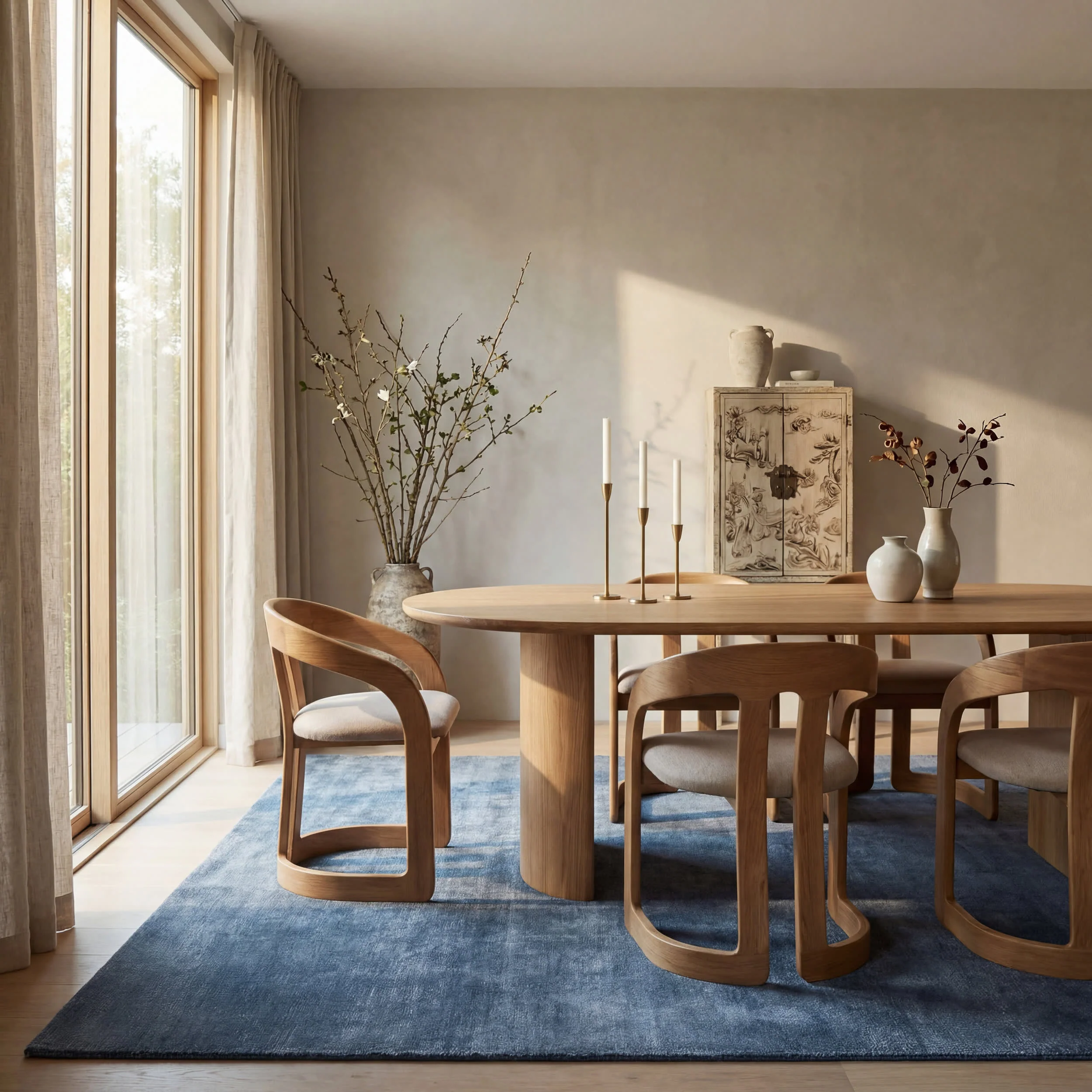 Arrel Speckled Wool-Blend Rug | Denim - Image 7