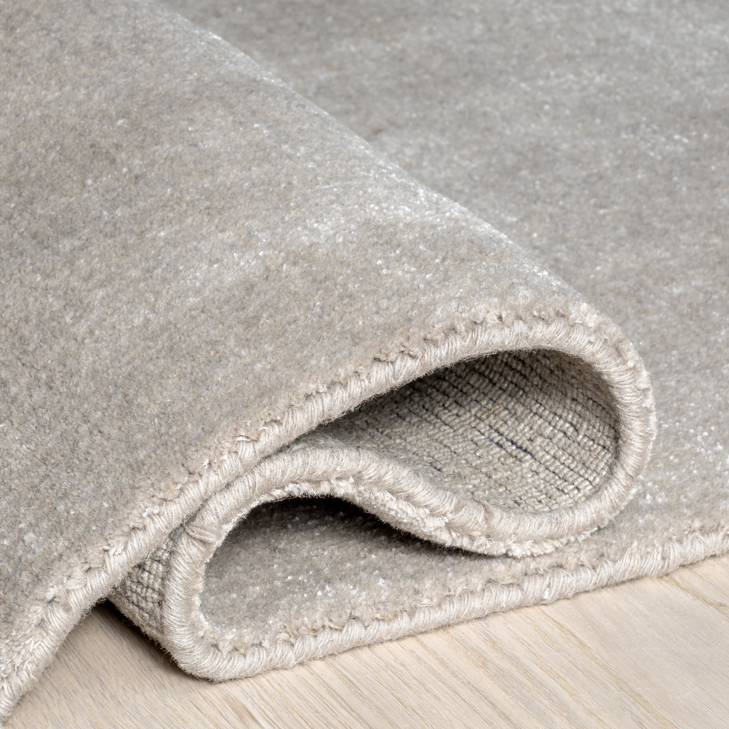 Arrel Speckled Wool-Blend Rug | Dove Grey - Image 10